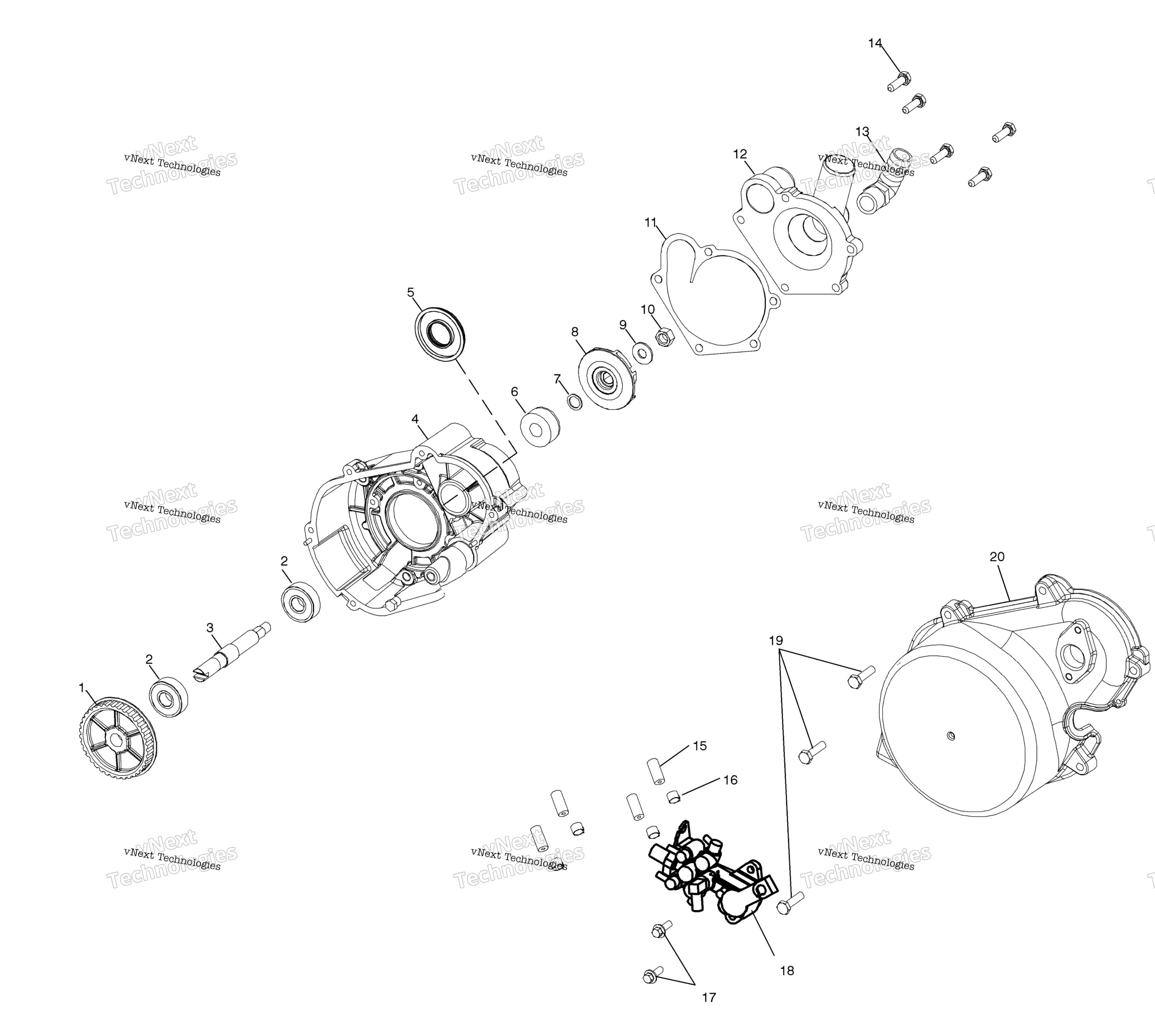 Система охлаждения Pump/Oil Pump S03nx8cs (4978197819D01)