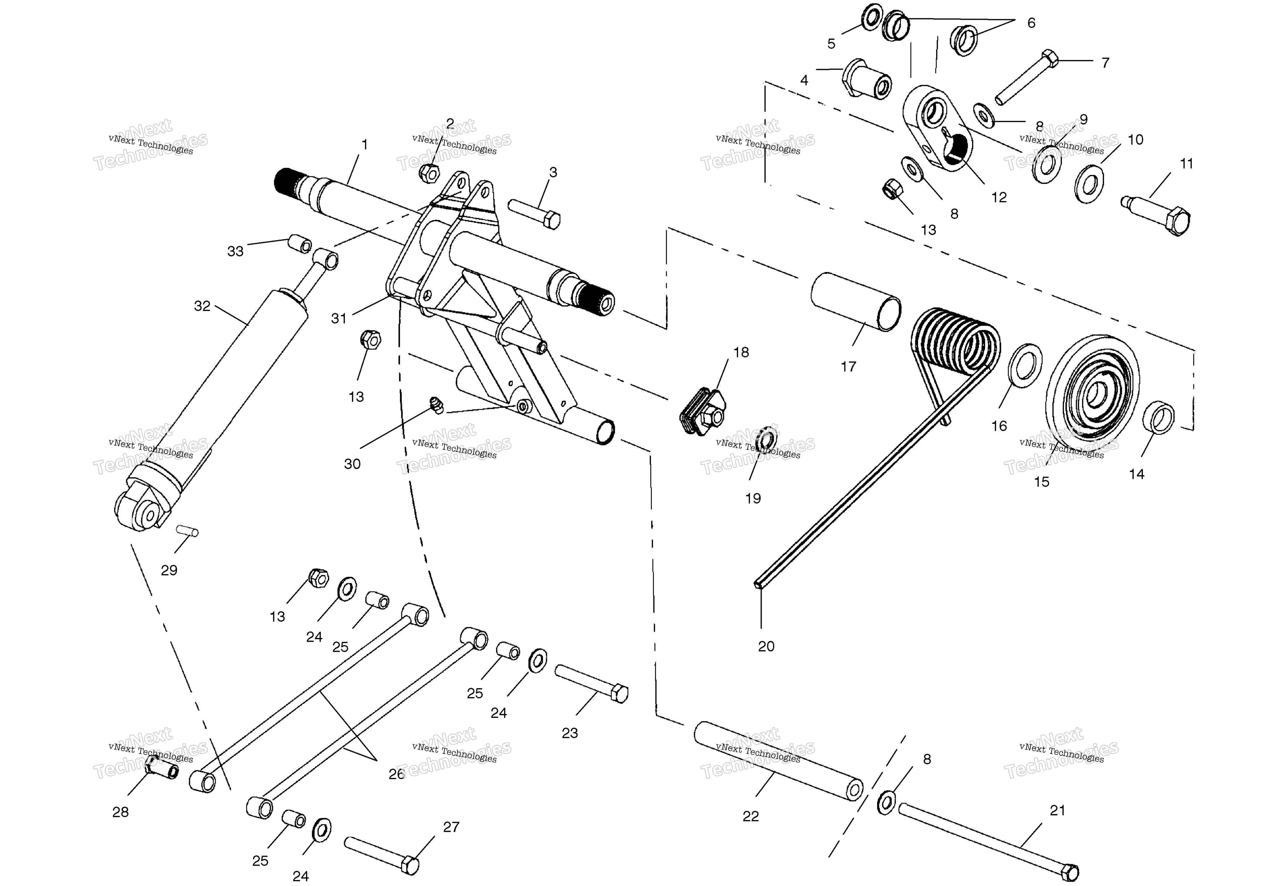 задний Torque Arm / 5Csa / 5Csb / 6Es / 6Esa / 6Esbs03na5cs / 6Es (4977827782B10)