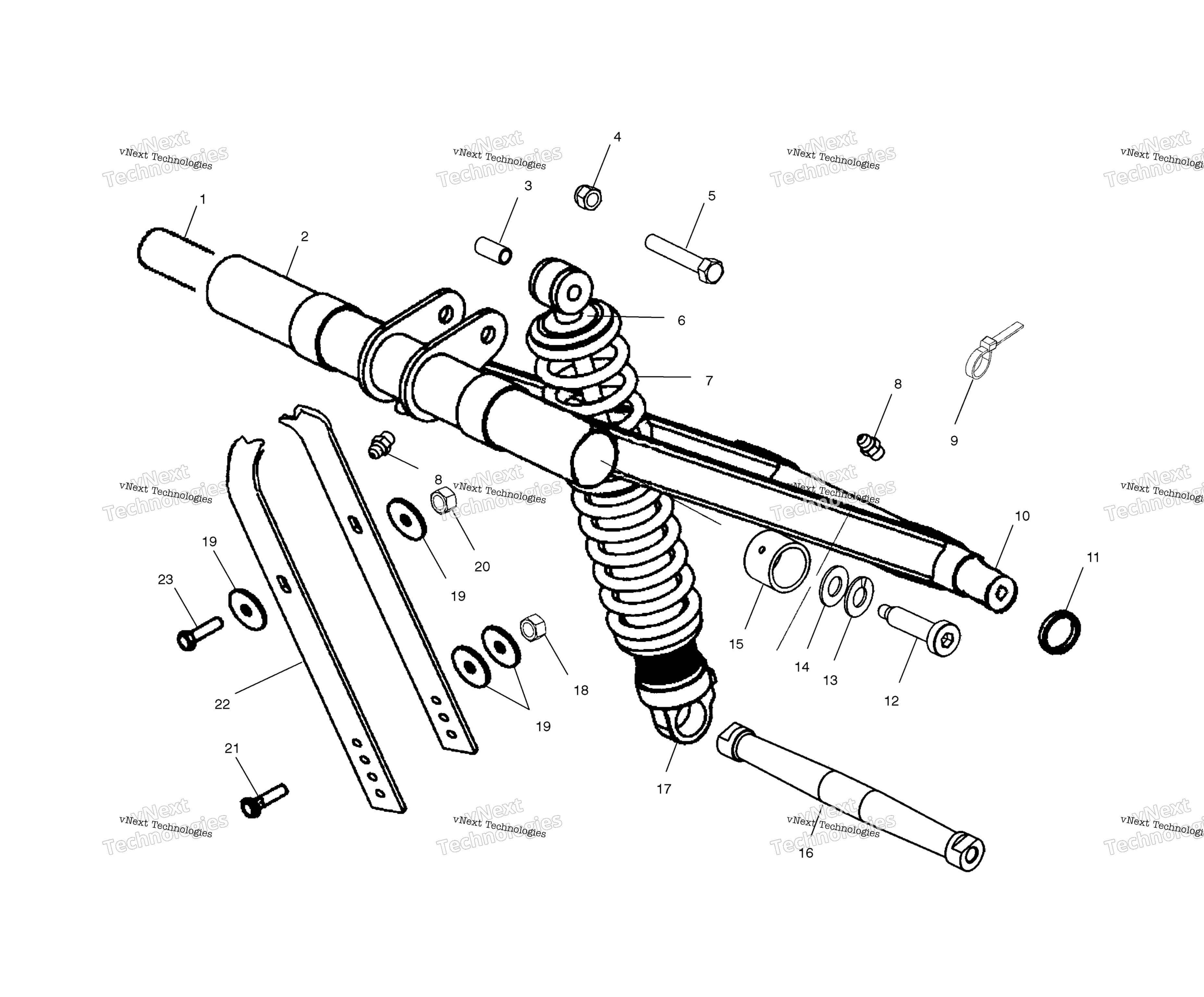 Передняя часть Torque Arm S03nf7cs/8Css03ne7cs/8Cs (4977847784B13)