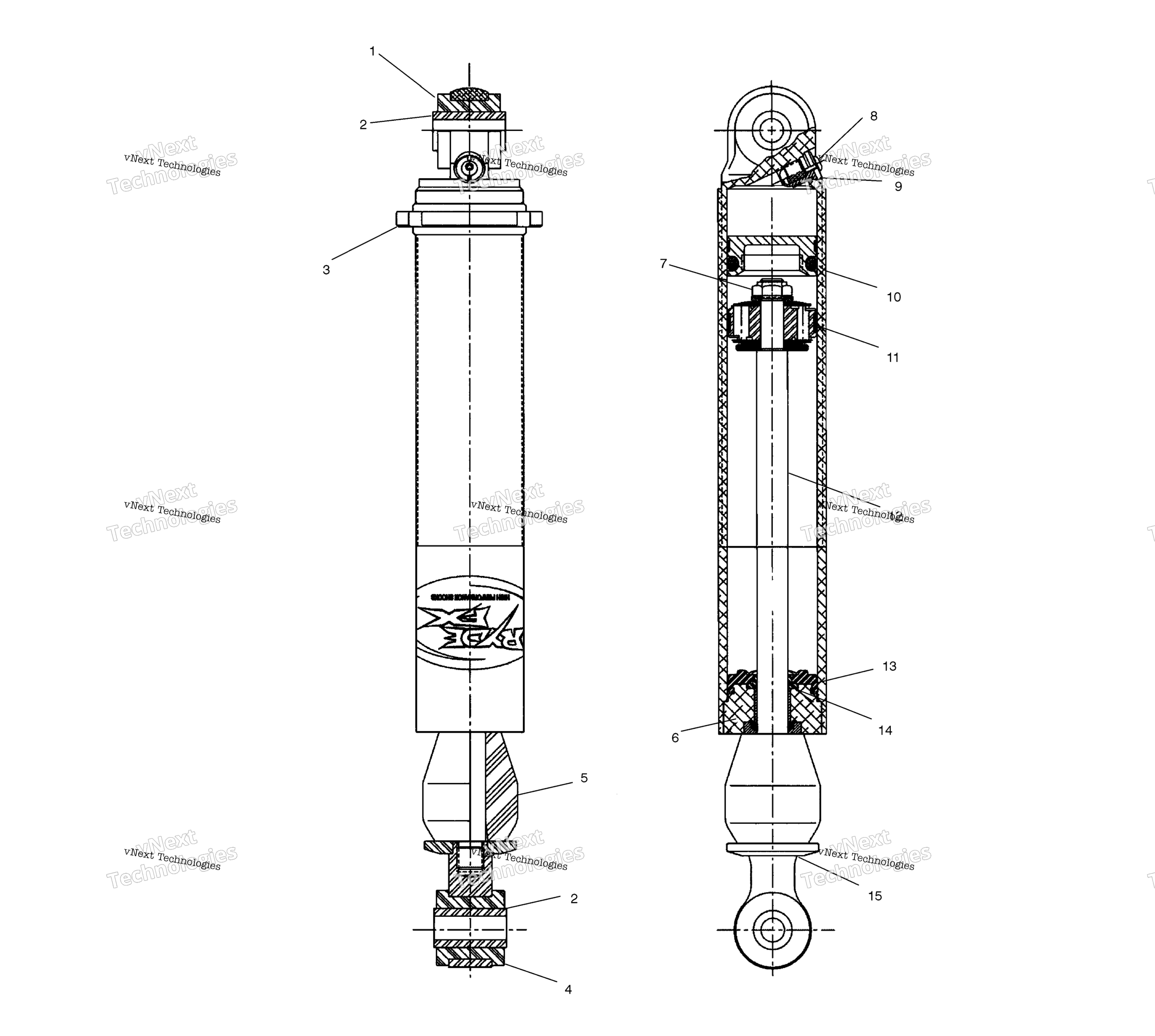 Амортизатор /As03nl7cs/As03nk8cs/As03nl8cs/As03nm8cs (4978037803D06)