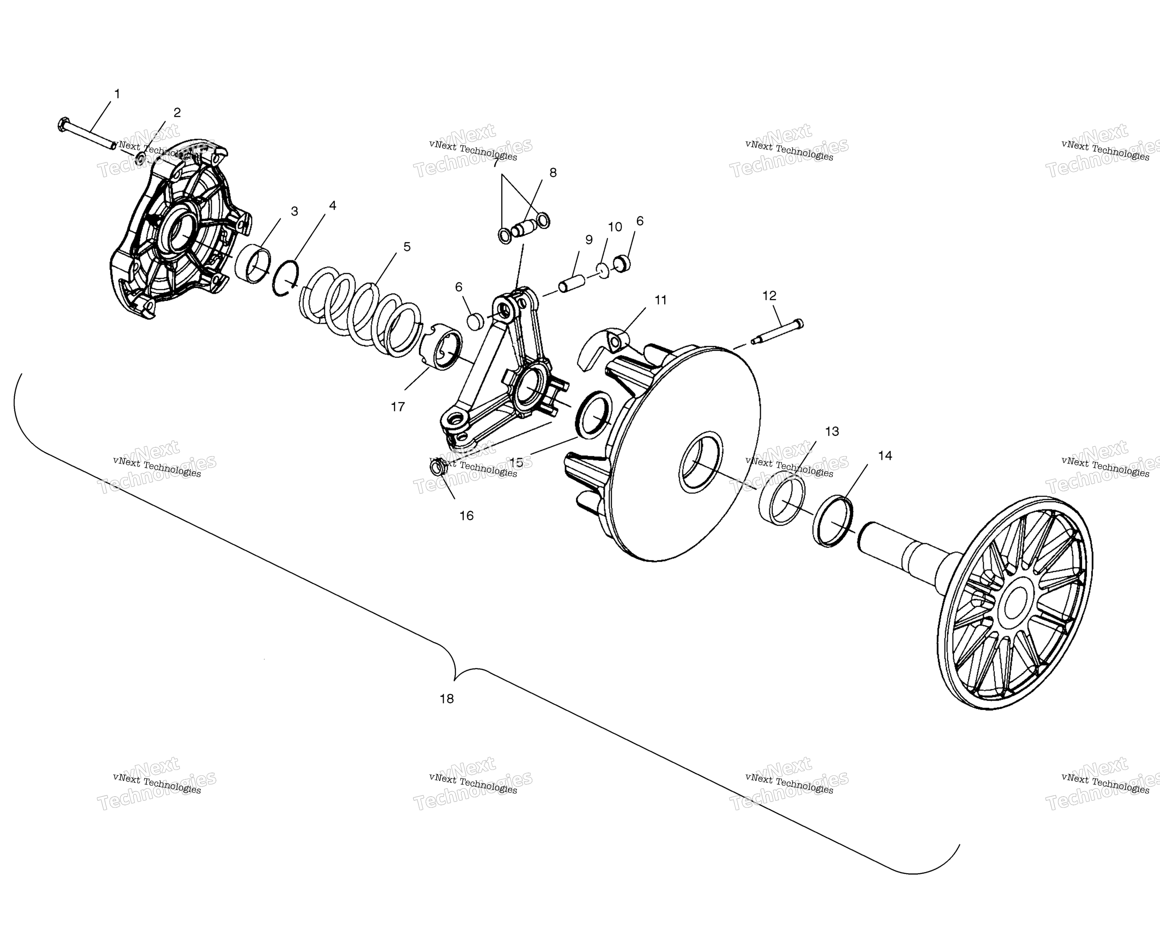 Привод Clutch S03np7cs/7Csa/7Csb/8Cs/8Csa/8Csbs03na7cs/8Css03nf7cs/8Css03ne7cs/8Cs (4977847784C11)