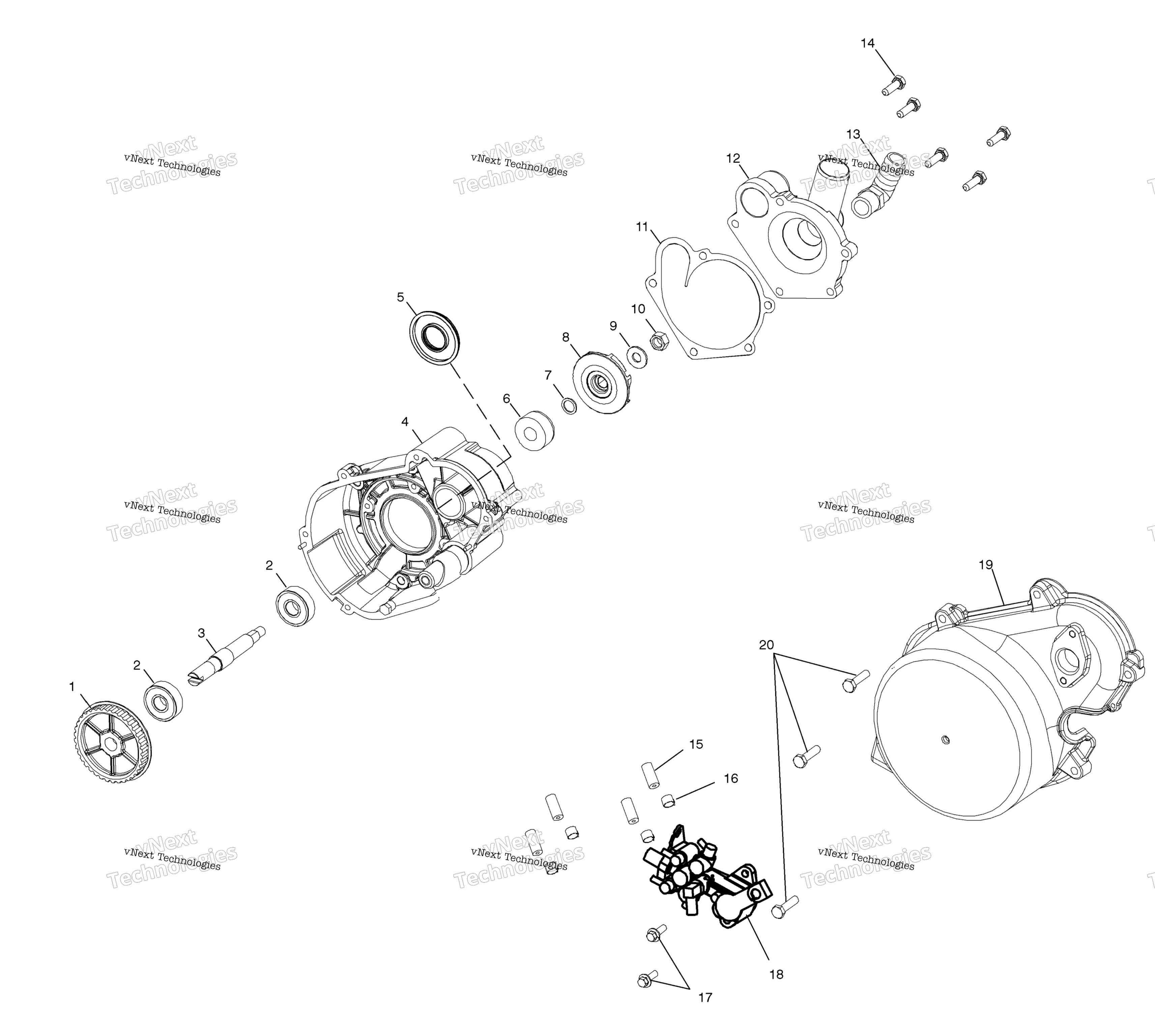 Система охлаждения Pump/Oil Pump /8Csa/8Csbs03na8css03nf8css03ne8cs (4977847784E02)