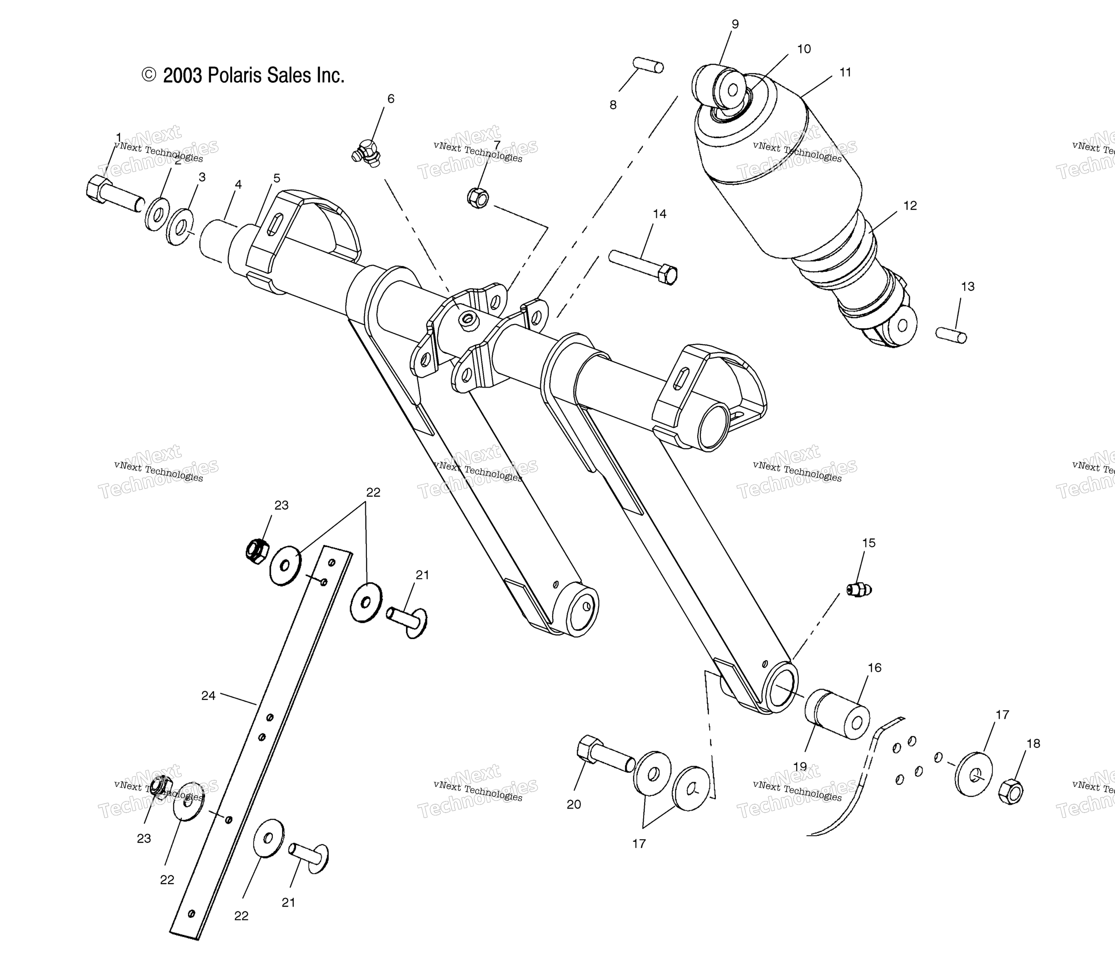 Передняя часть Torque Arm /A/B/C/S04np6es/A/B/C (4988618861B14)