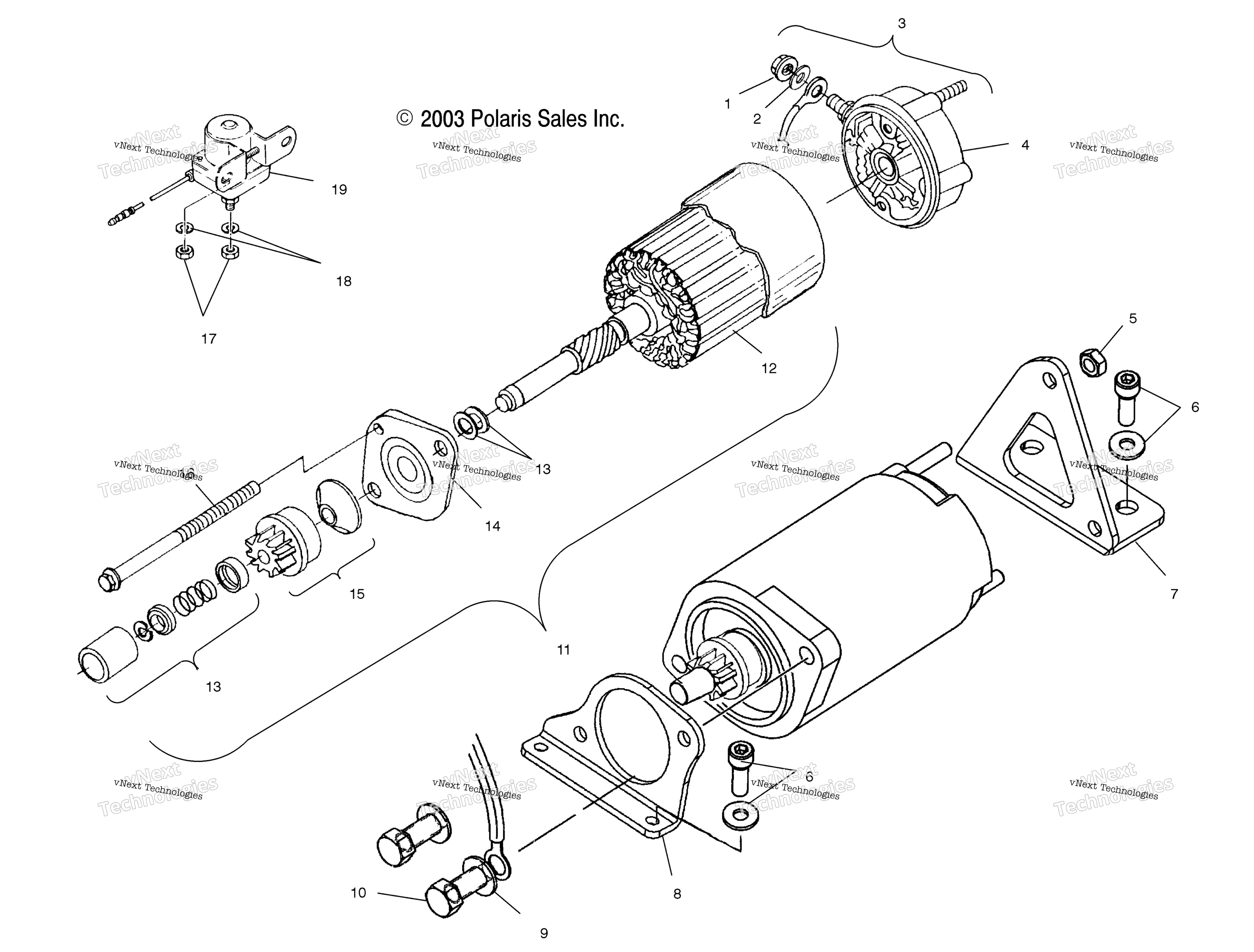 Пусковая система Motor /7Csa/7Csb/7Csc/8Cs/8Csa/8Csb/8Cscs04ne7cs/8Cs