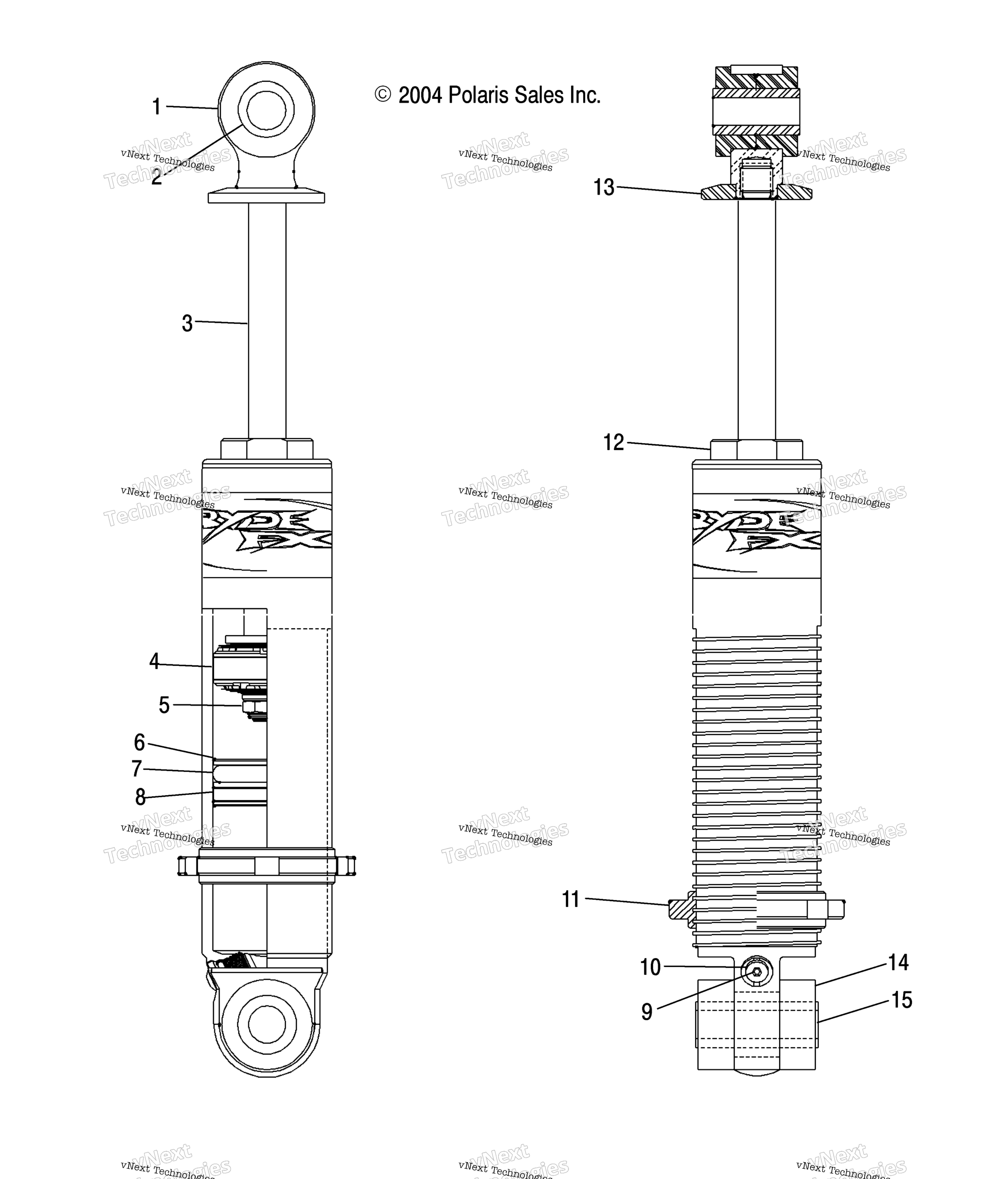 Амортизатор Front Track /Dsa/Dsb/Dsc (4992569256D05)