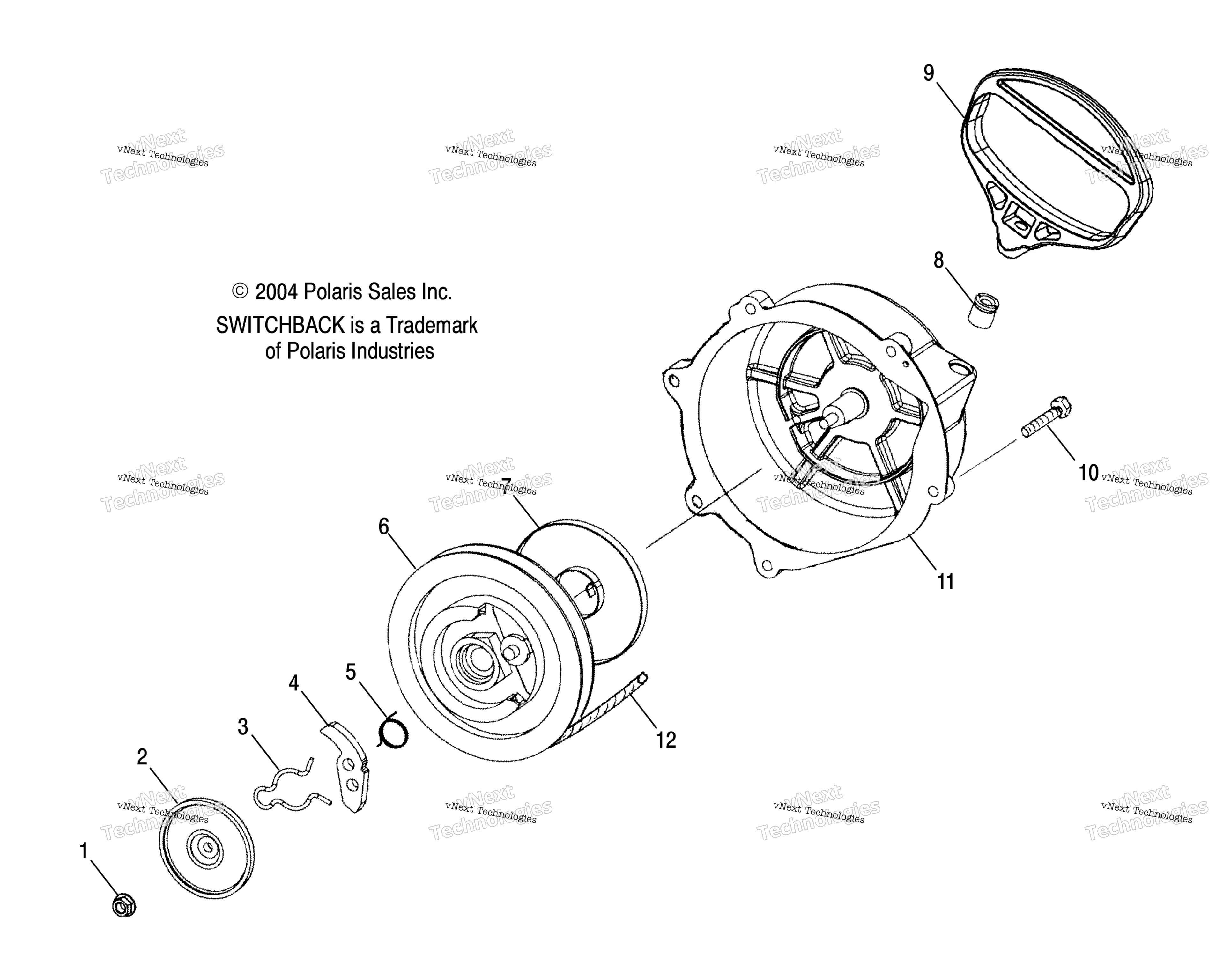 Ручной стартер Starter /Esa (4992809280D03)