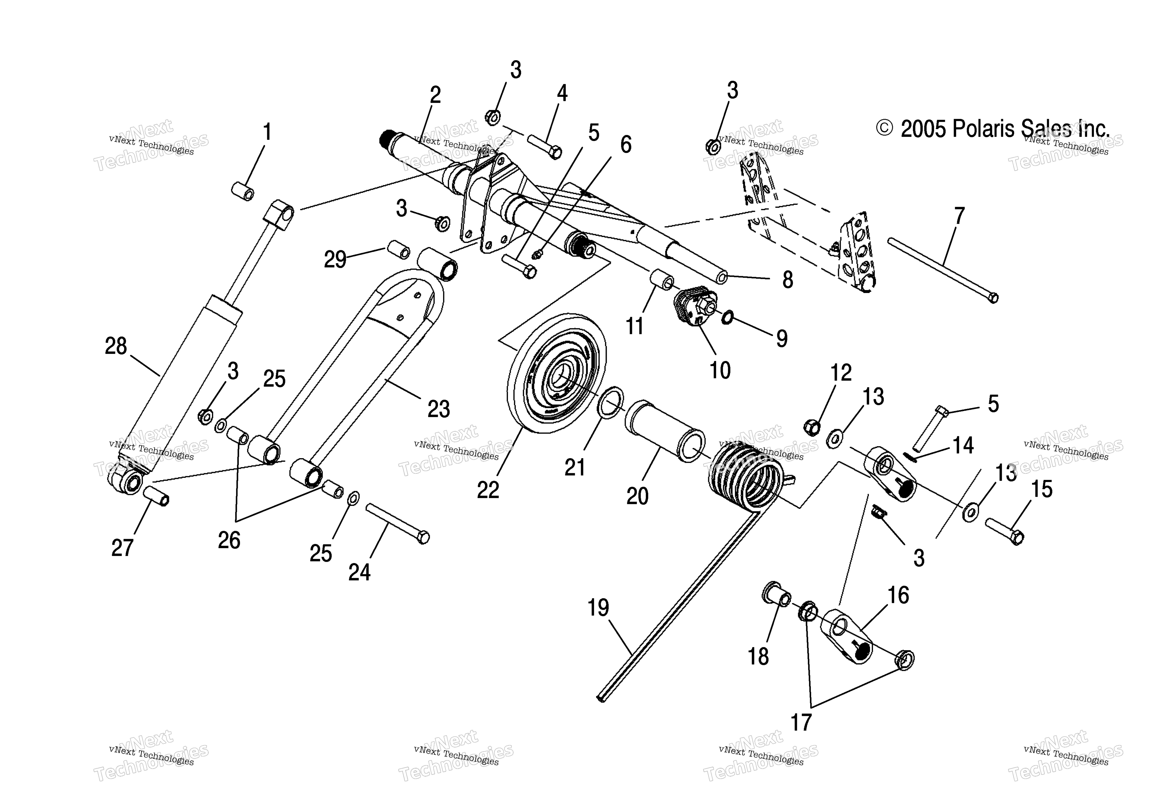 Torque Arm, задний / Fsa / Fsb / Mc6fs (4997139713C04)
