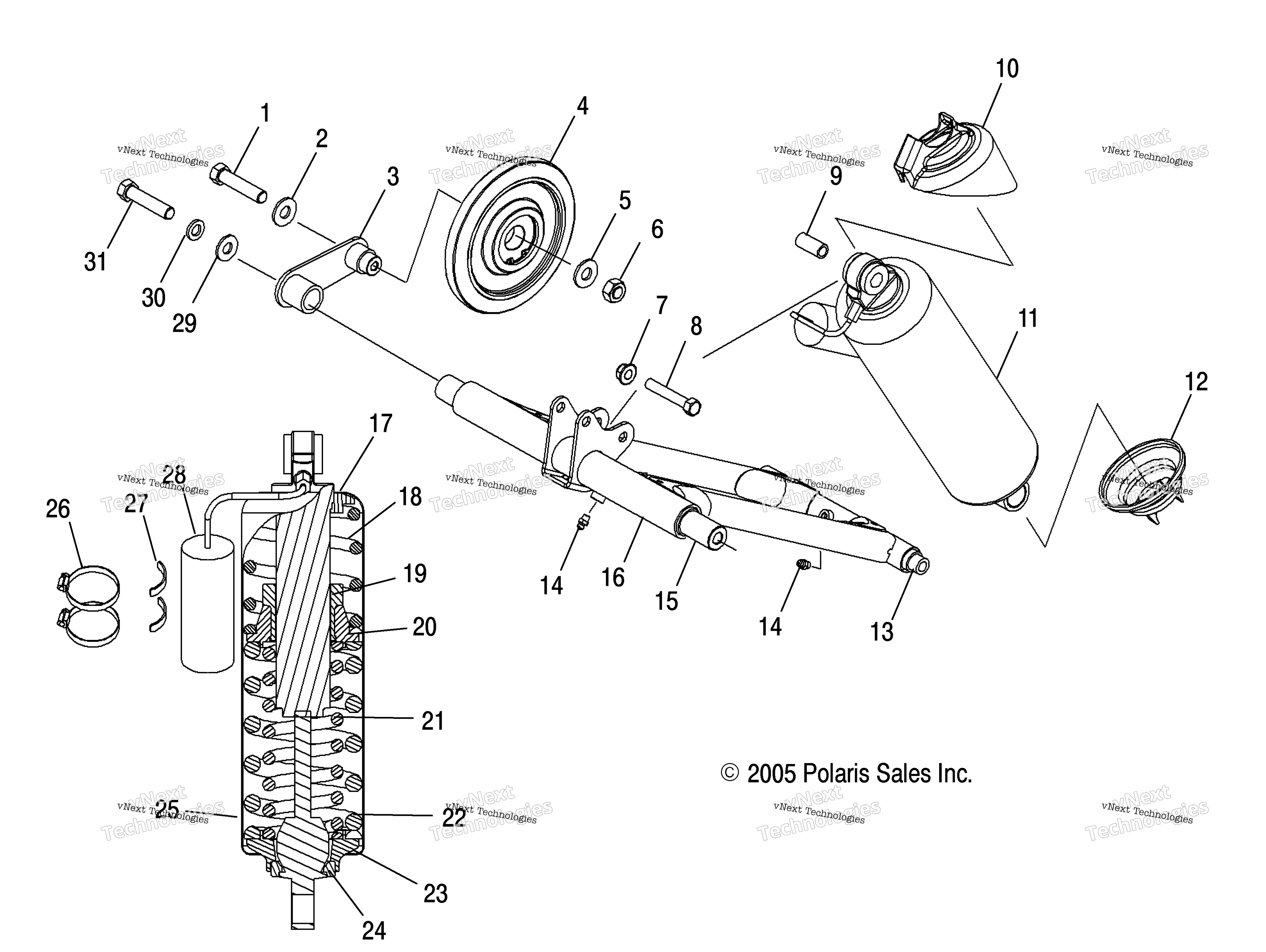 Torque Arm, задний S06me7hs / Me8ds (4997159715C02)