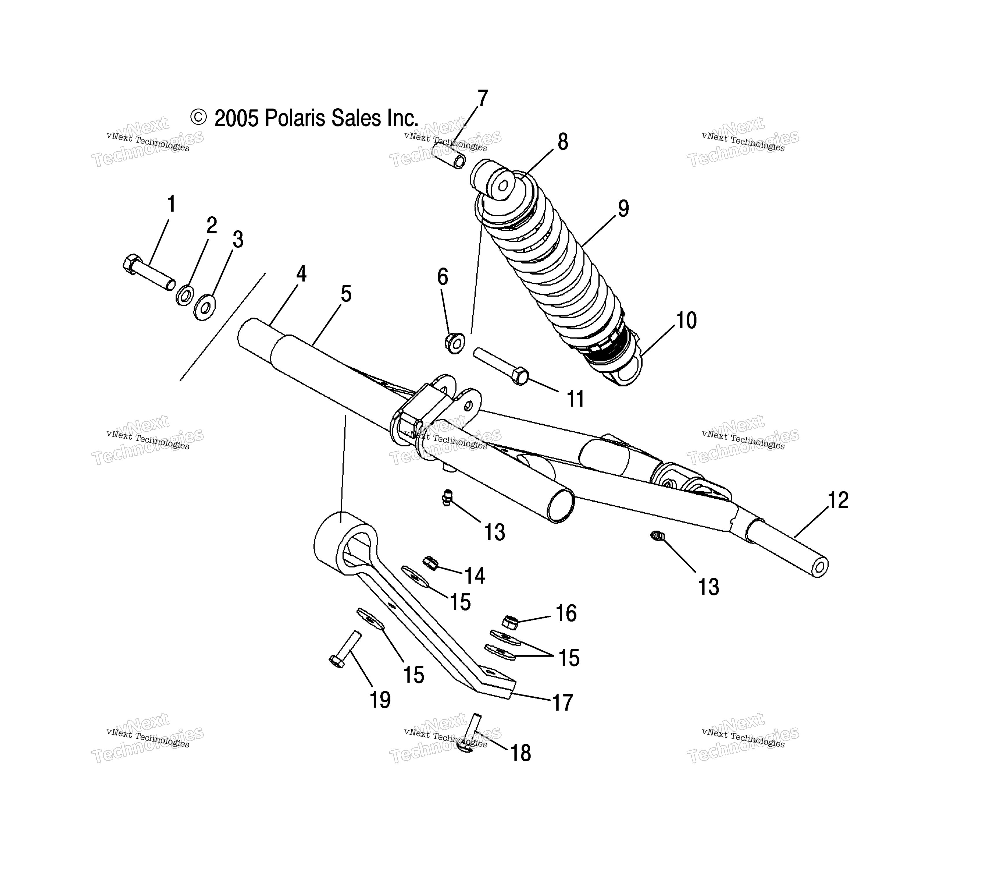 Torque Arm, передний (4997359735B12)