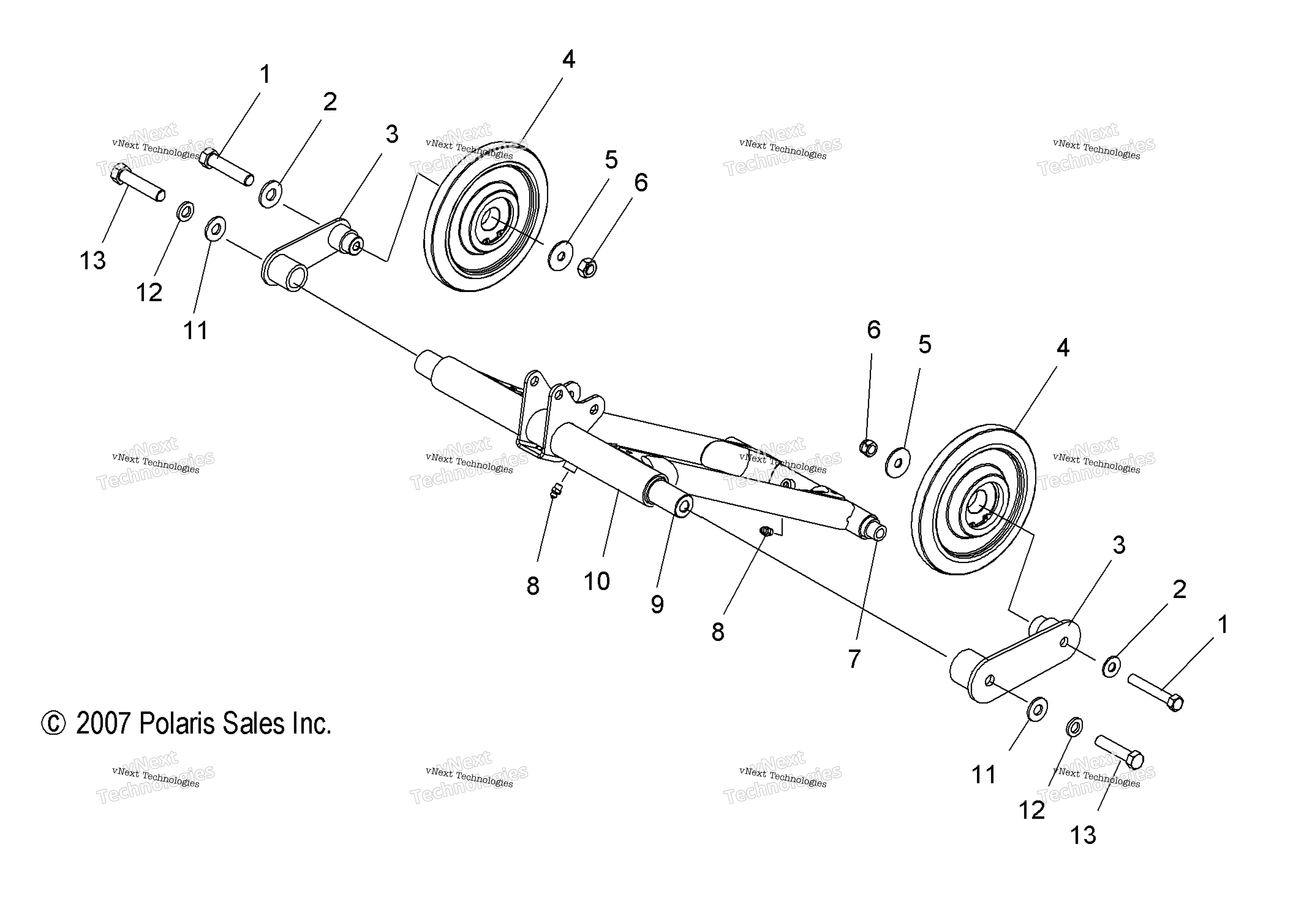 Suspension, Torque Arm, задний (Lx) S08pd6hs (49Snowtorquerear08iqtrbo)