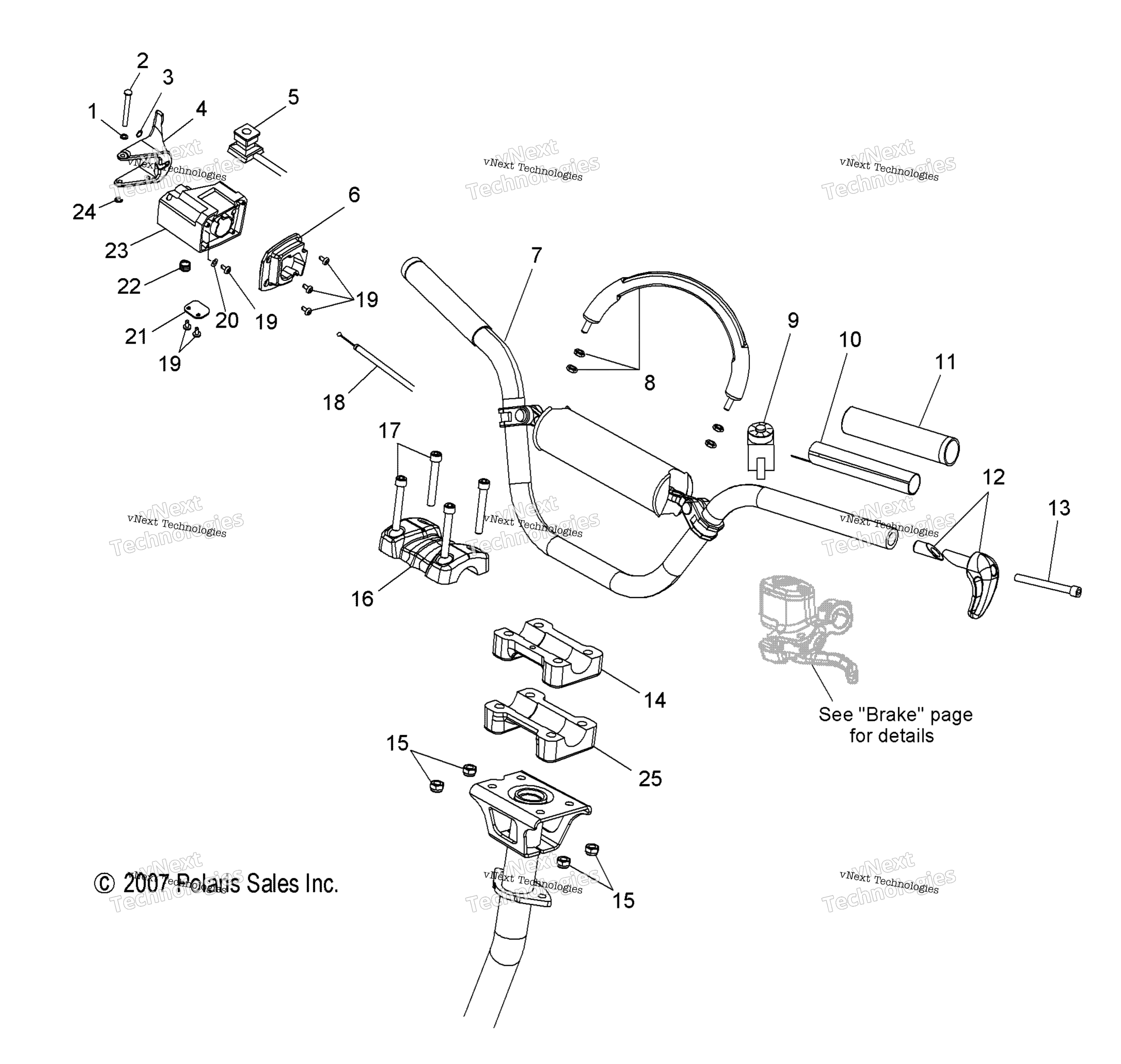 Руль Mounting & Controls (49Snowhandlebar08800rmk)