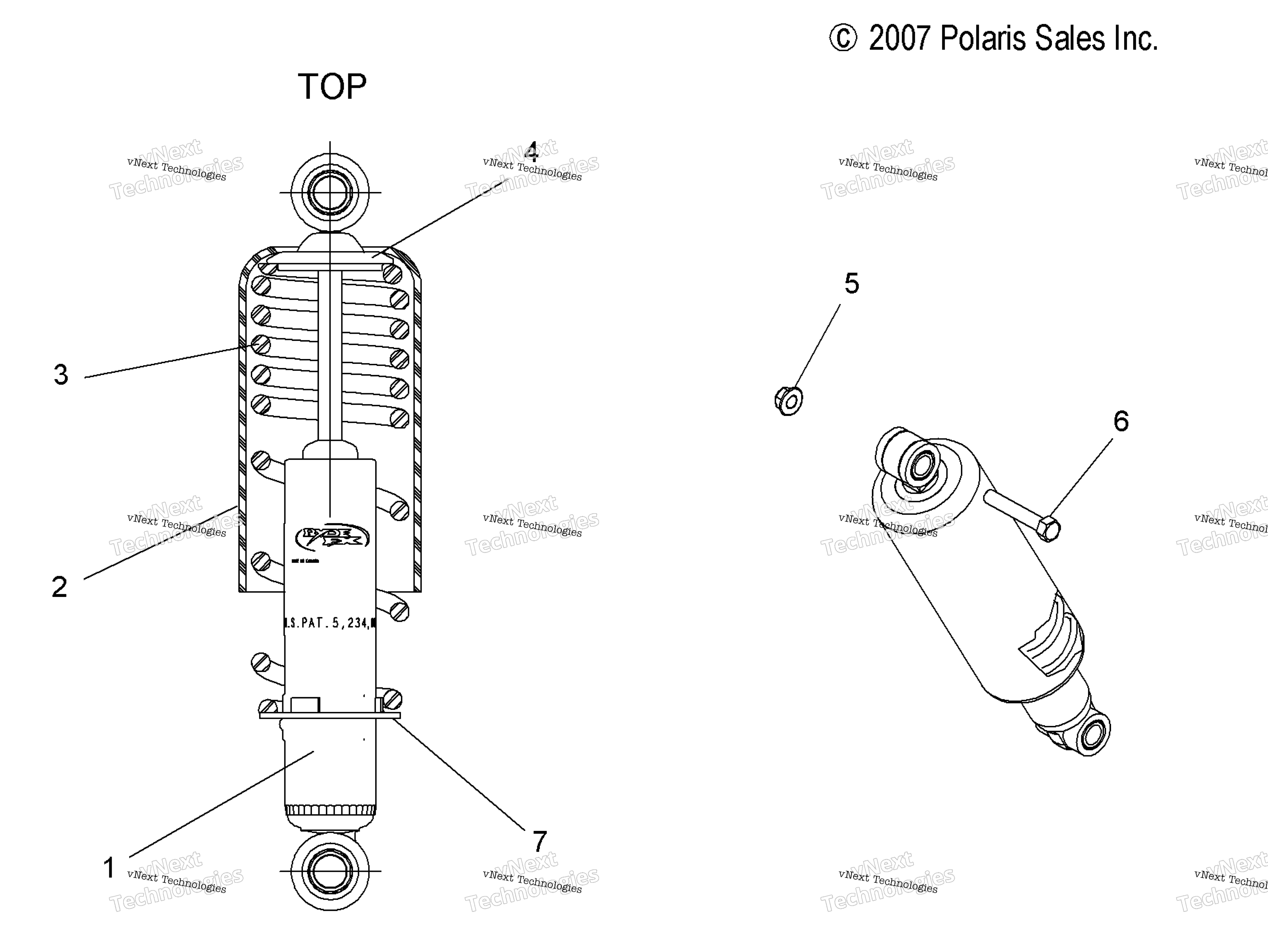 Suspension, Shock, передний Track (Rmk) S09pm8 All Options (49Snowshockfront)