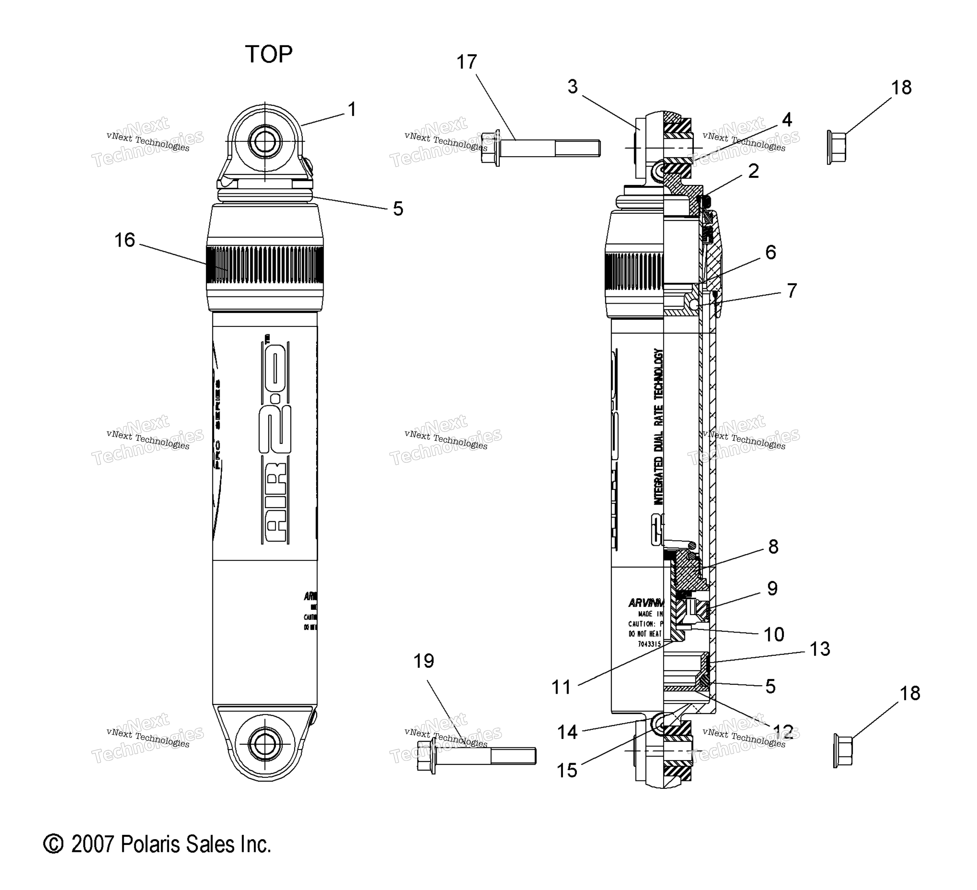 Suspension, Shock, Ifs (Dragon) S09ps6hsl / Hel (49Snowshockifs7043315)