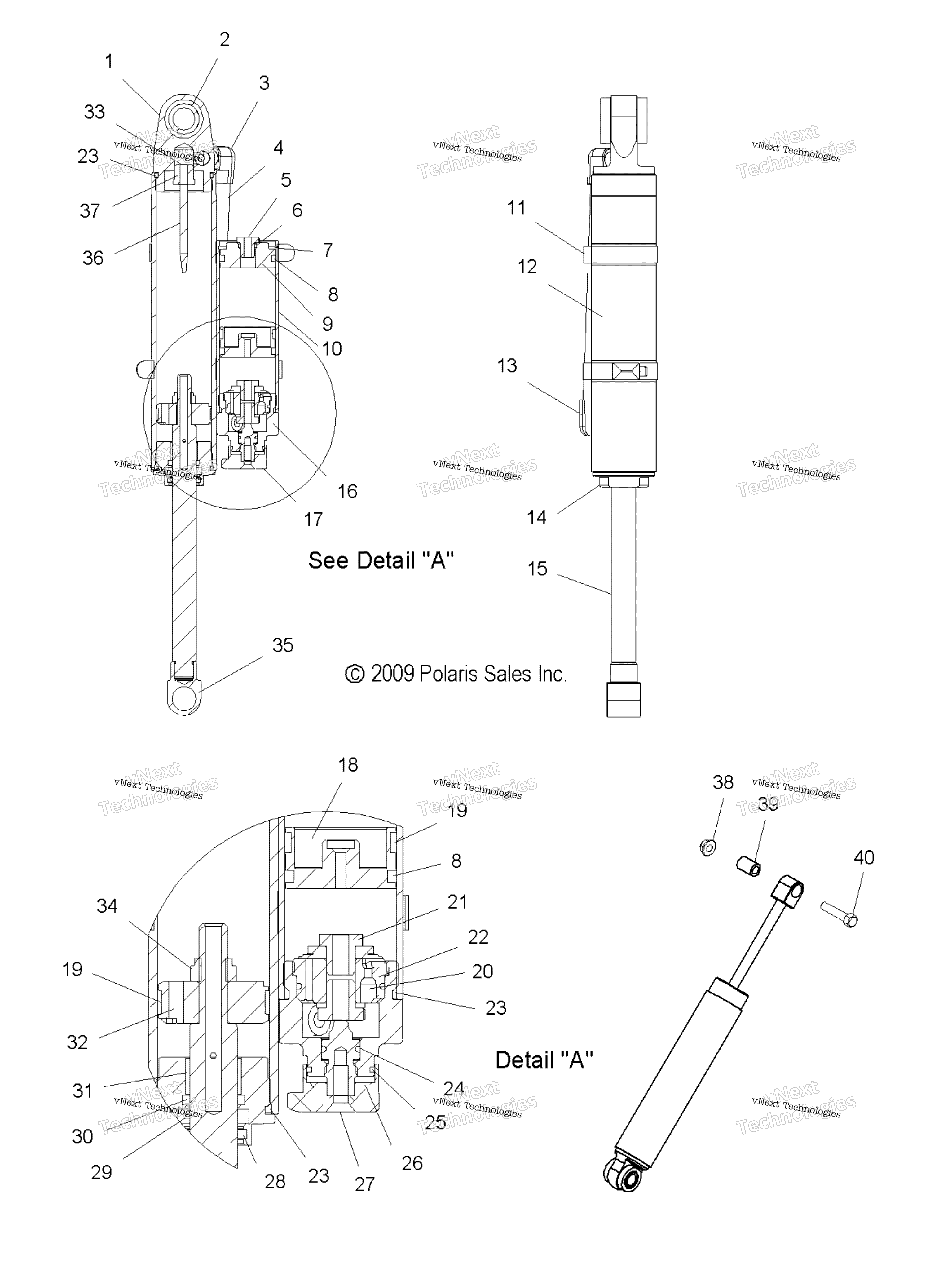 Suspension, Shock, задний Track All Options (49Snowshockrear)