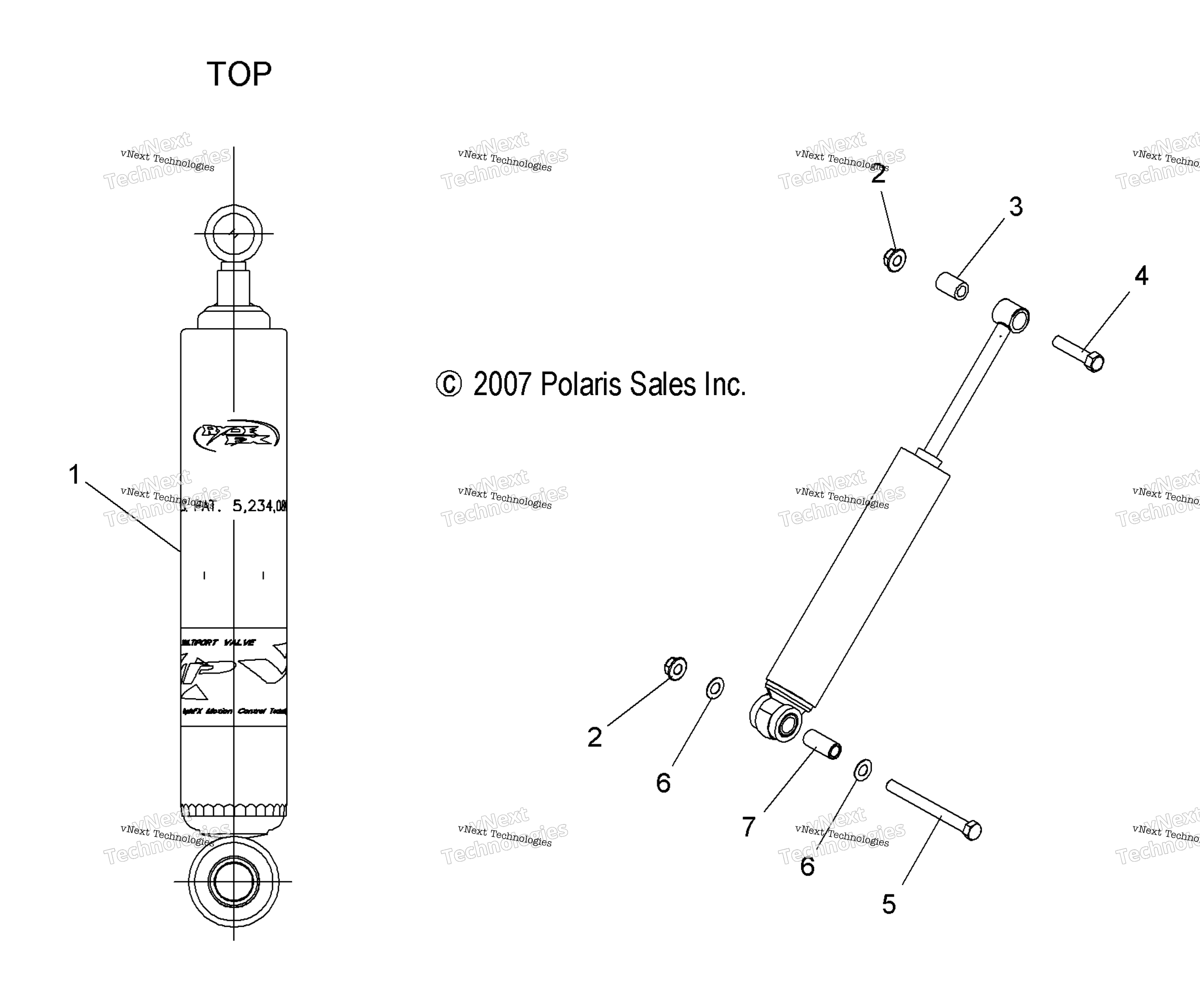 Suspension, Shock, задний Track S11pr5bsa / Bsl (49Snowshockrear)