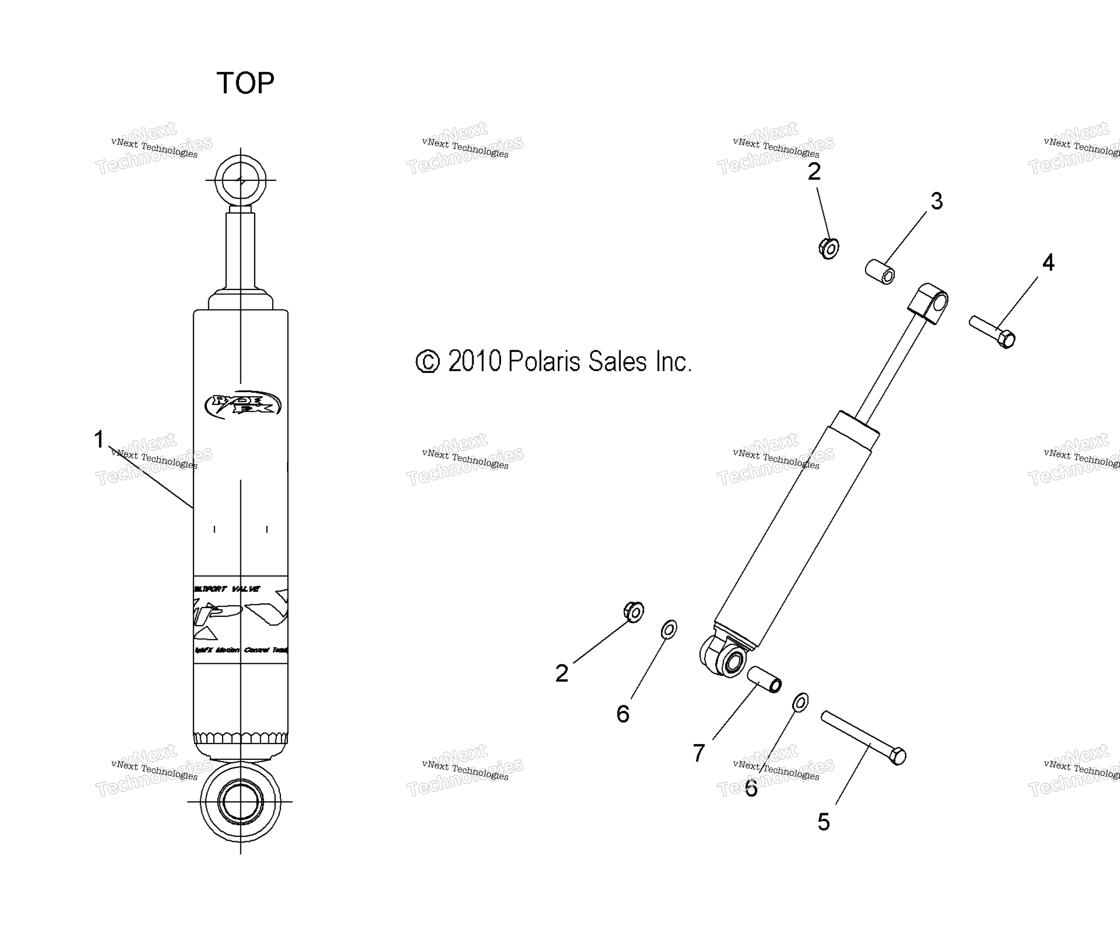 Suspension, Shock, задний Track S11pr5bea / Bsn (49Snowshockrear)