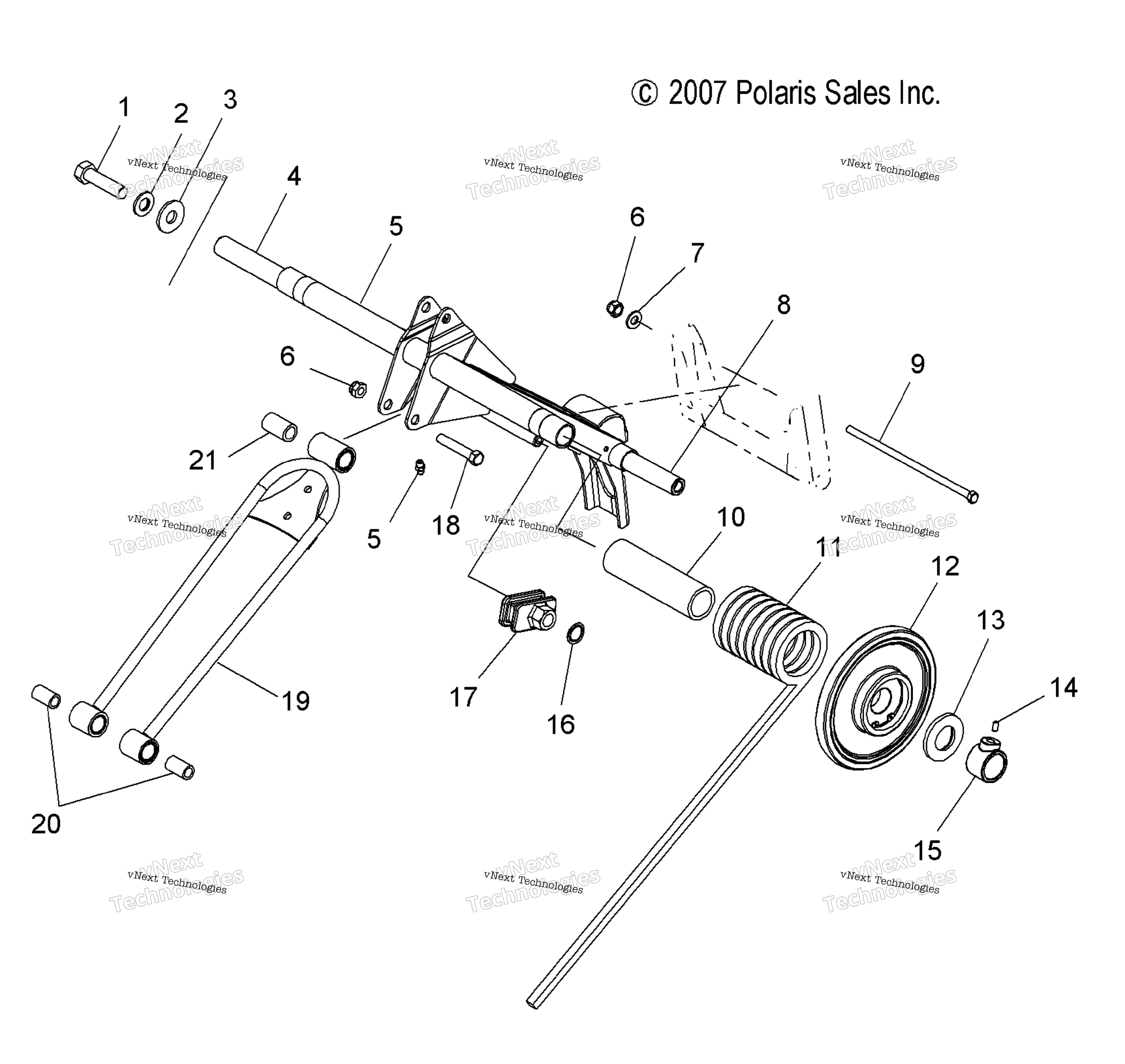 Suspension, Torque Arm, задний S12ck6 All Options (49Snowtorquerear08600rmk)