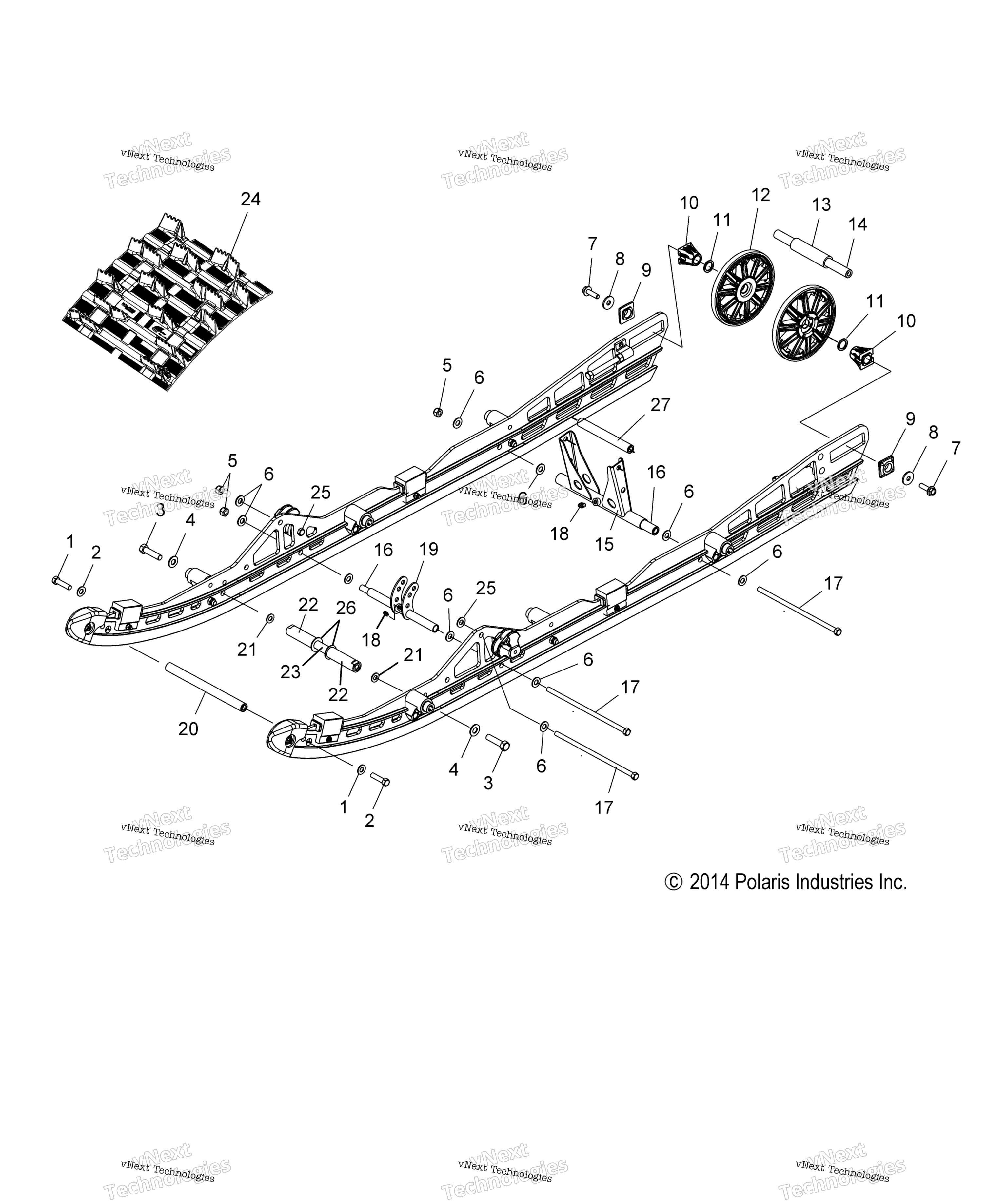 Подвеска, задняя S15ck6 All Options (49Snowsusprr15rmk144)