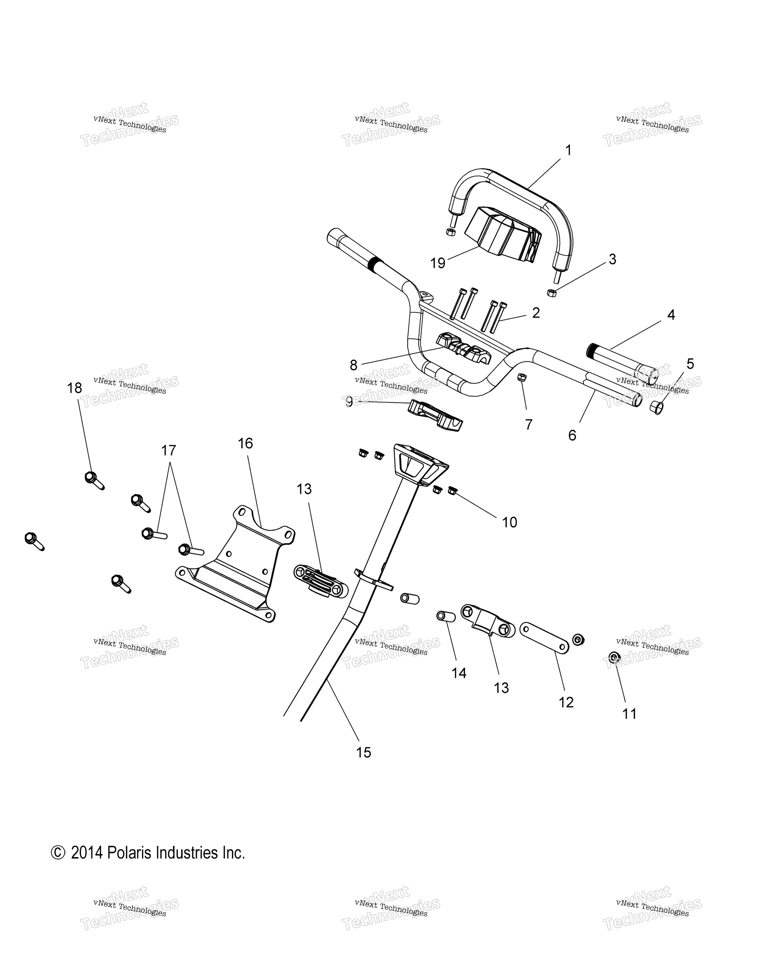 Steering, Hbar, рулевое управление Post