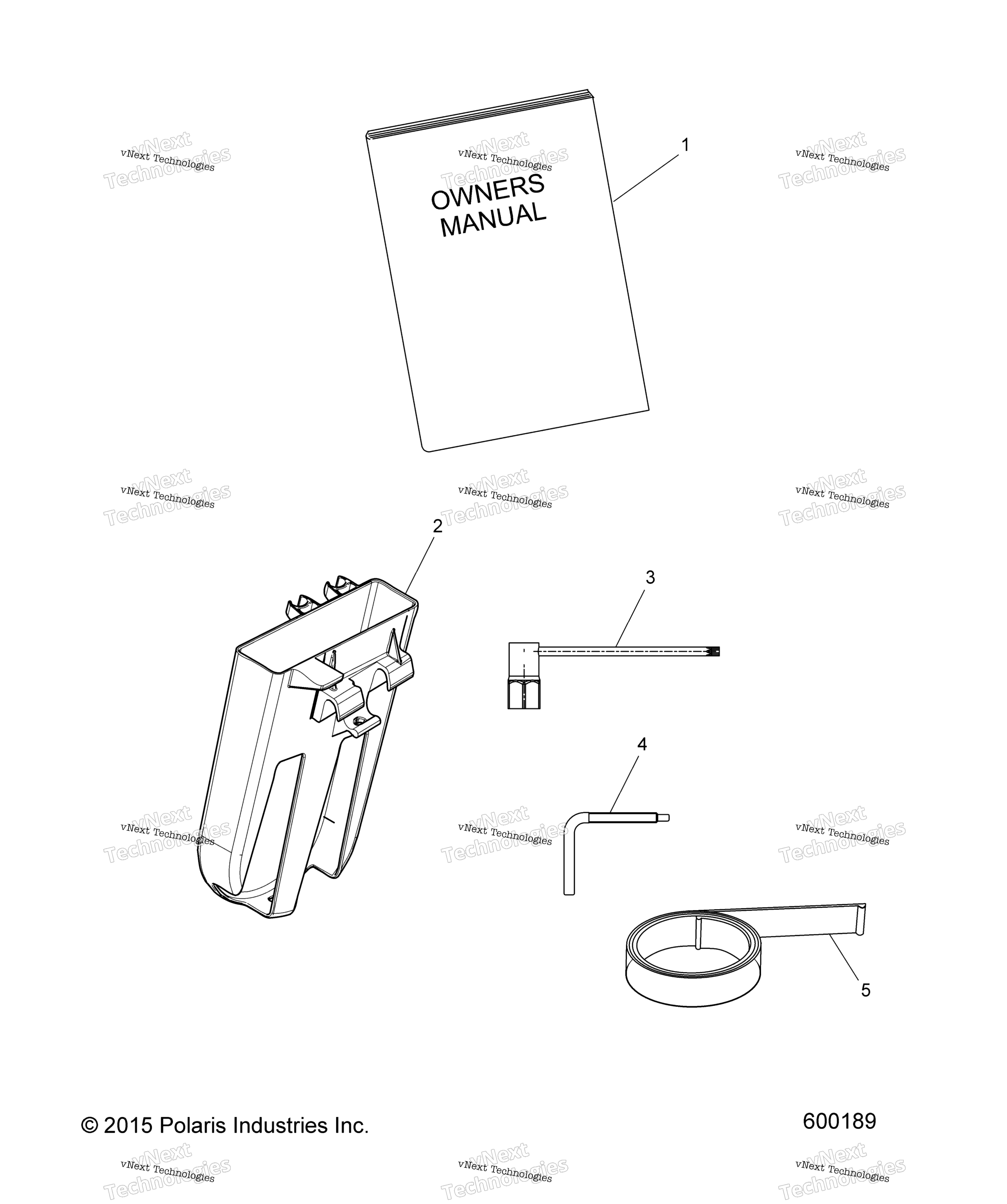 Tools, ремень Holder, & Owners Manual All опции