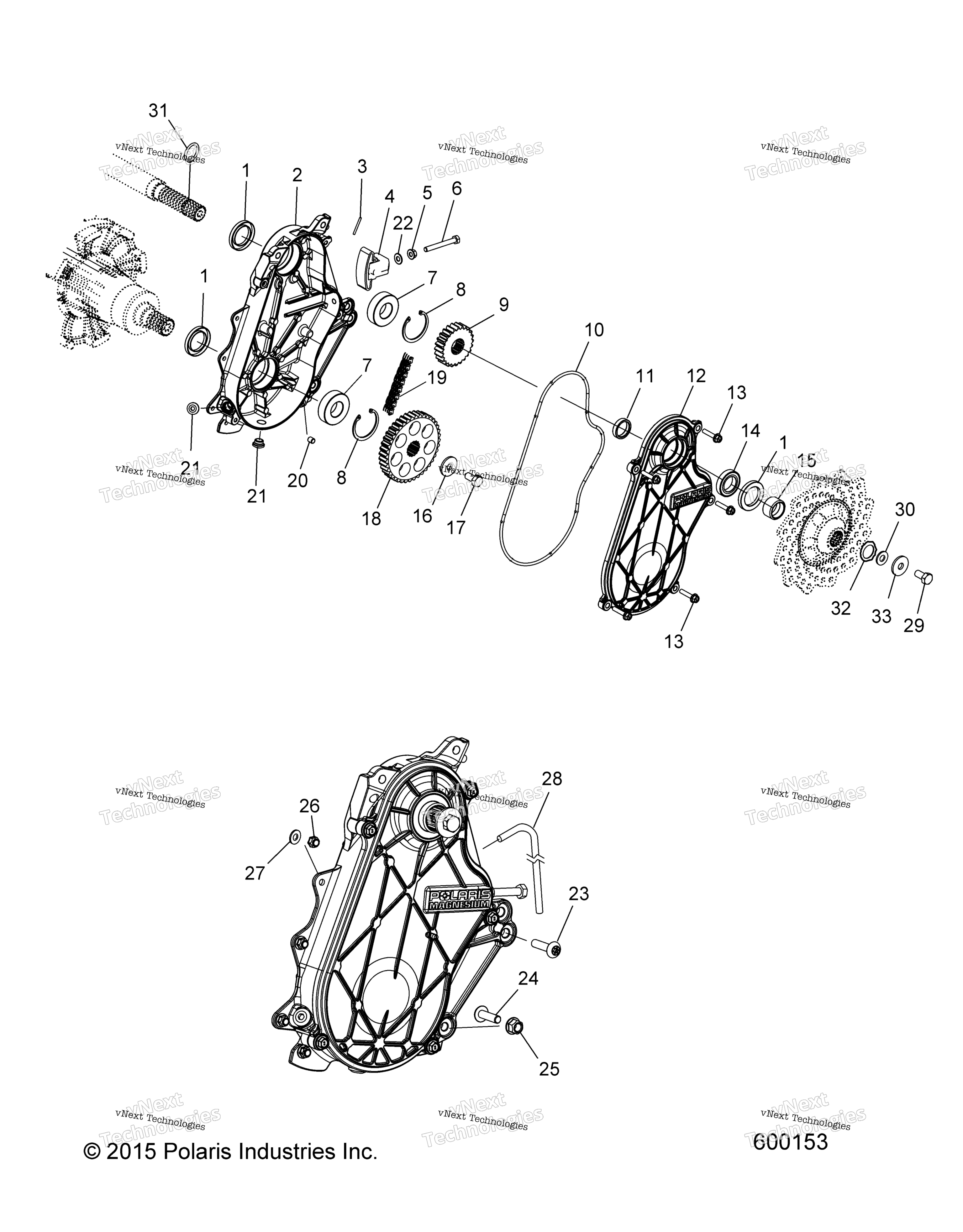 Привод Train, Chaincase All Options