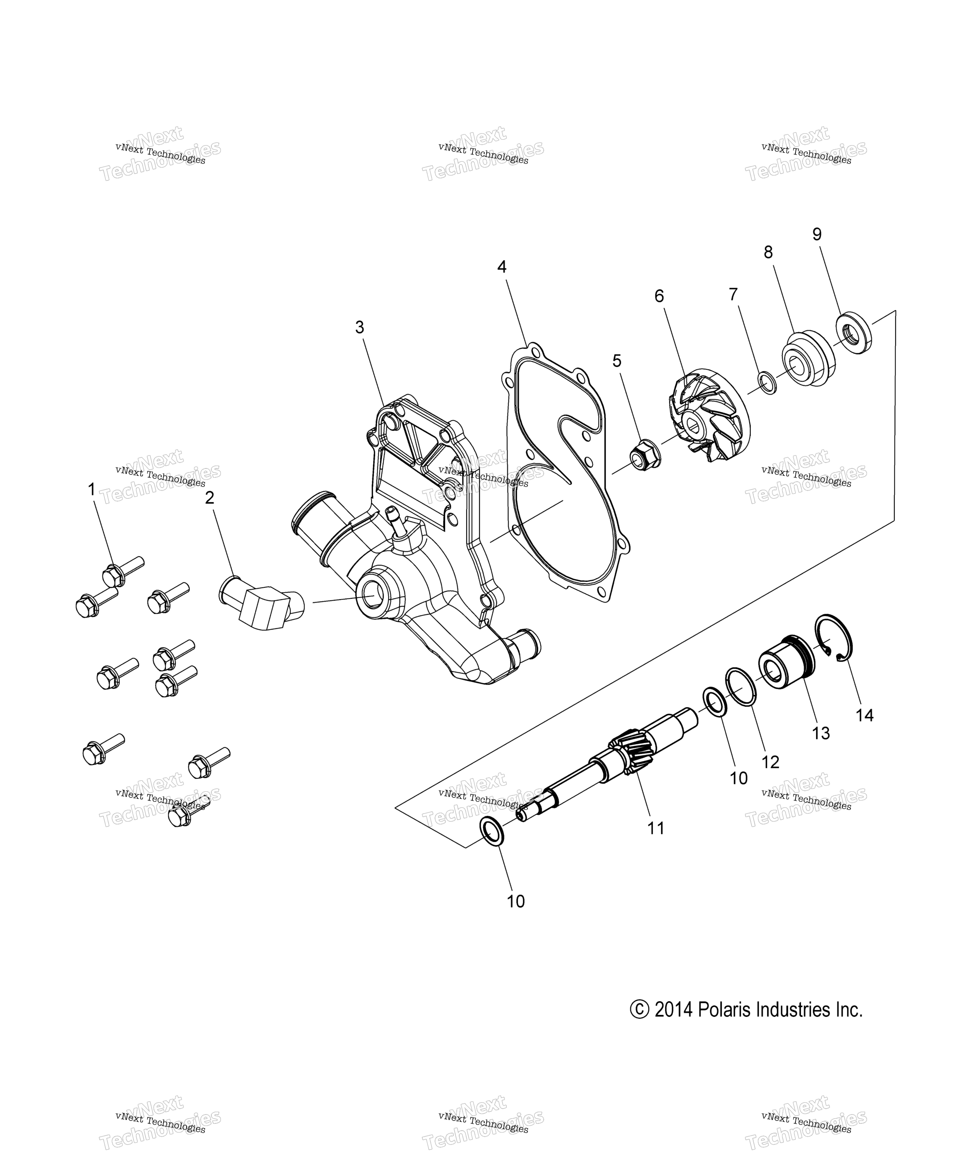 Engine, Water насос All Options