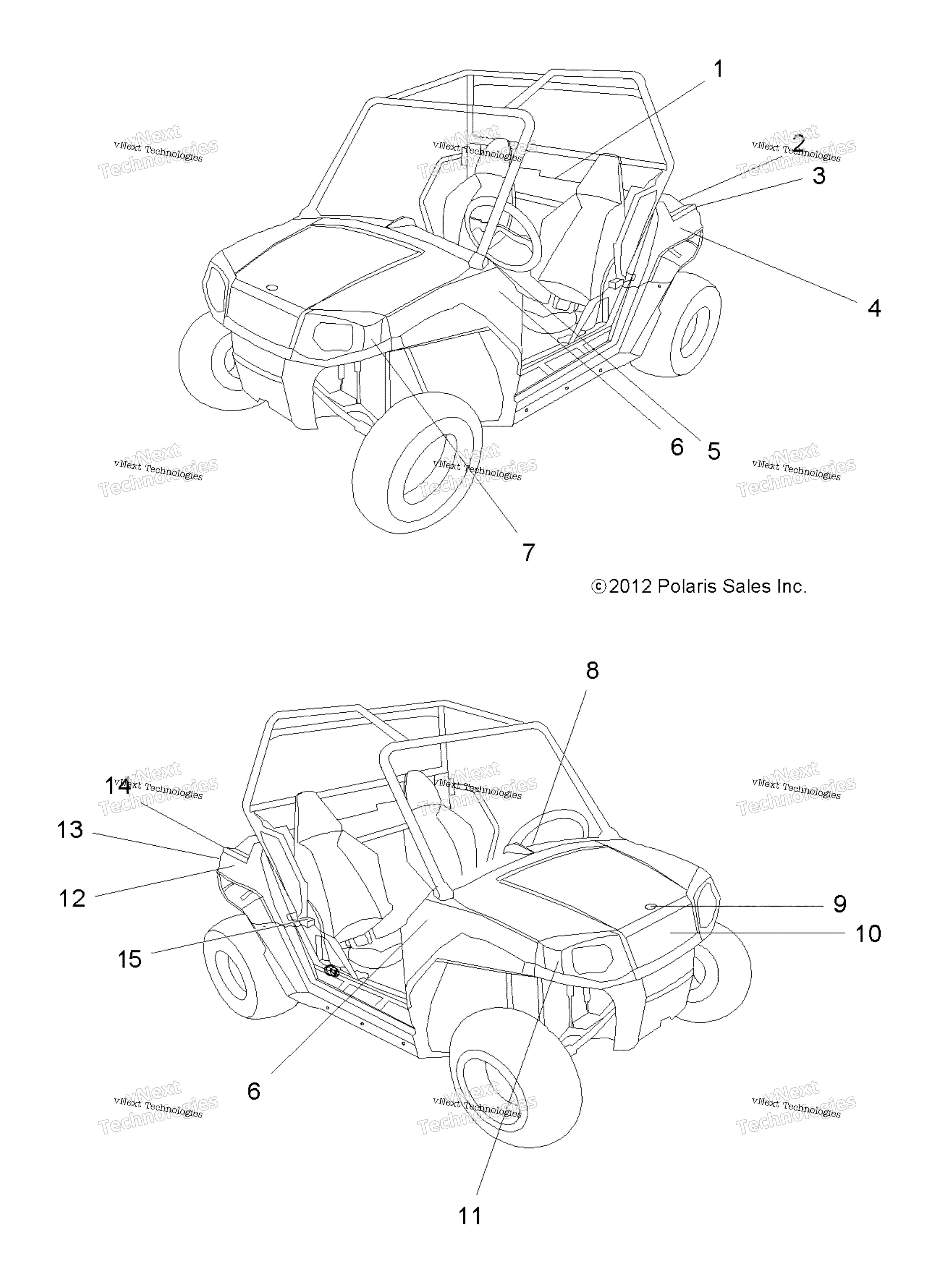 Body, наклейки R15yav17aa / Ba