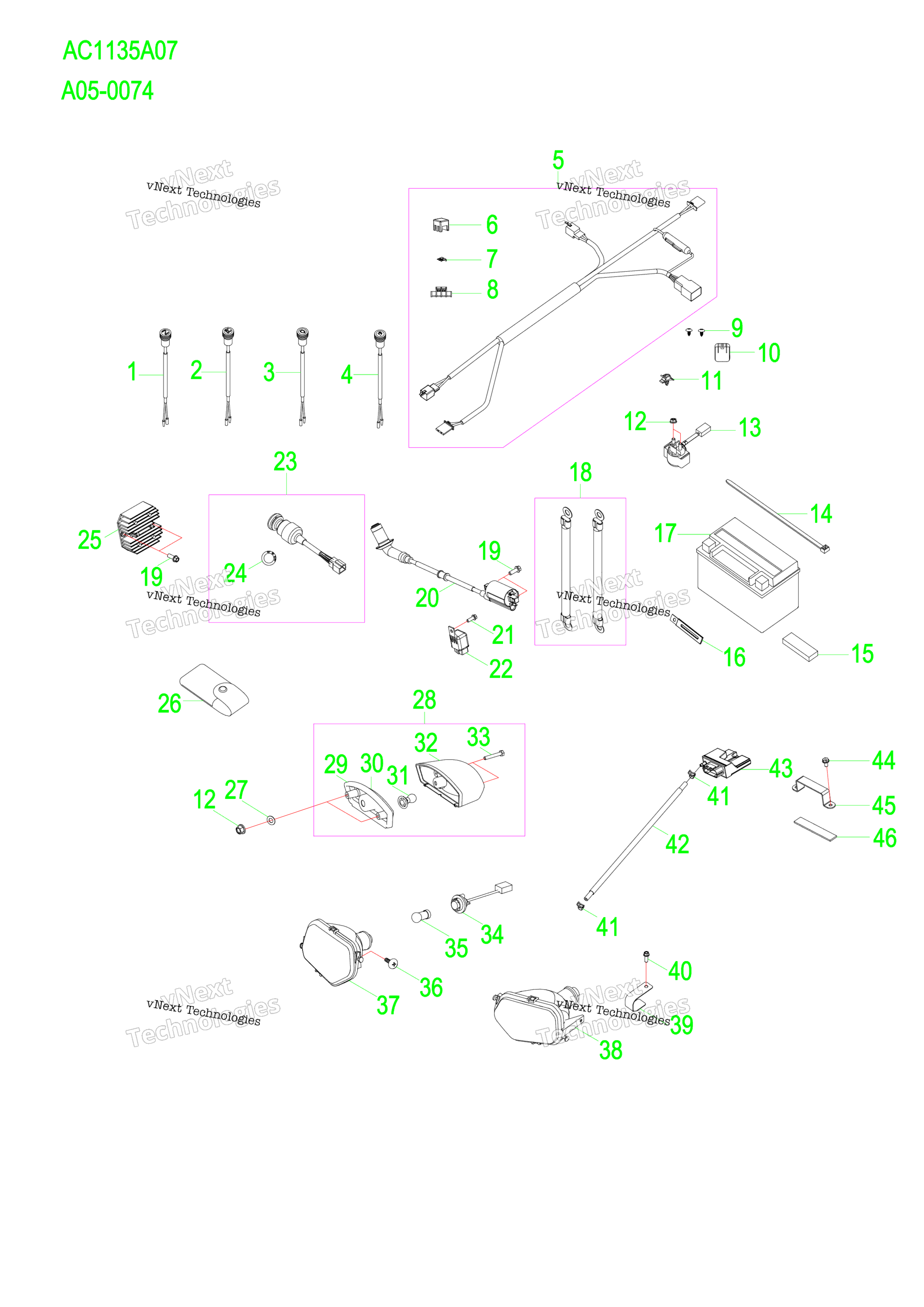 Электрооборудование Parts