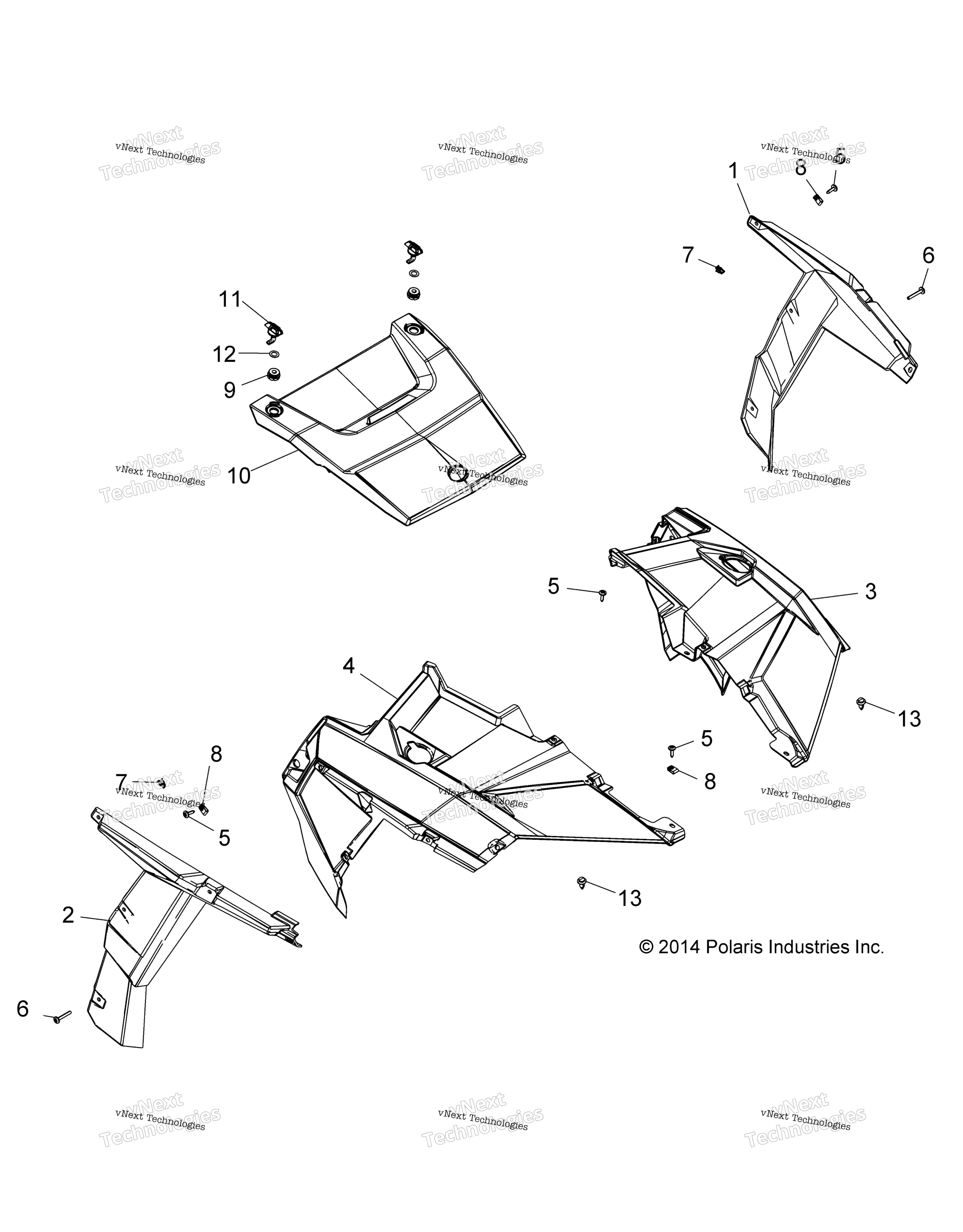 Body, Hood и передний кузов Work Z16va87 All Options