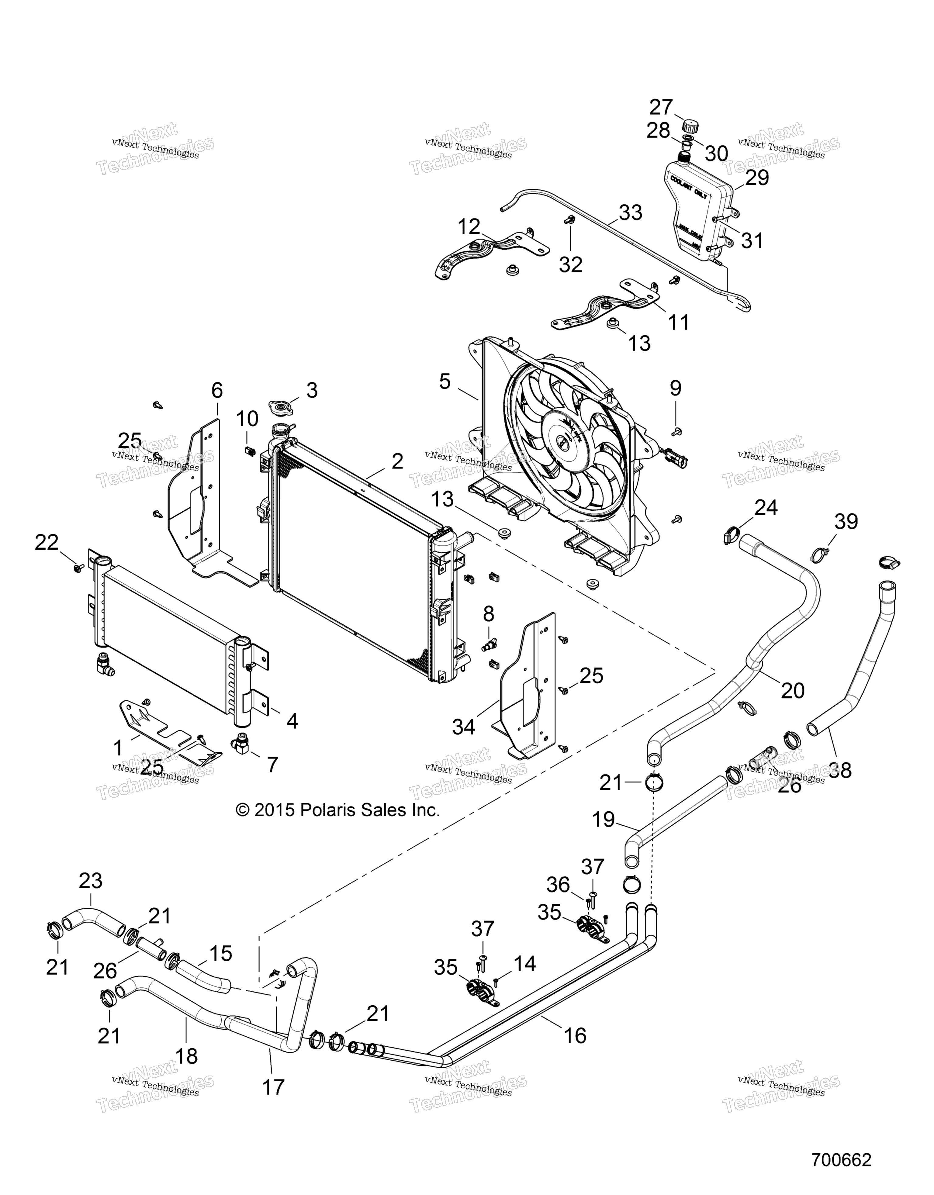 Двигатель, система охлаждения