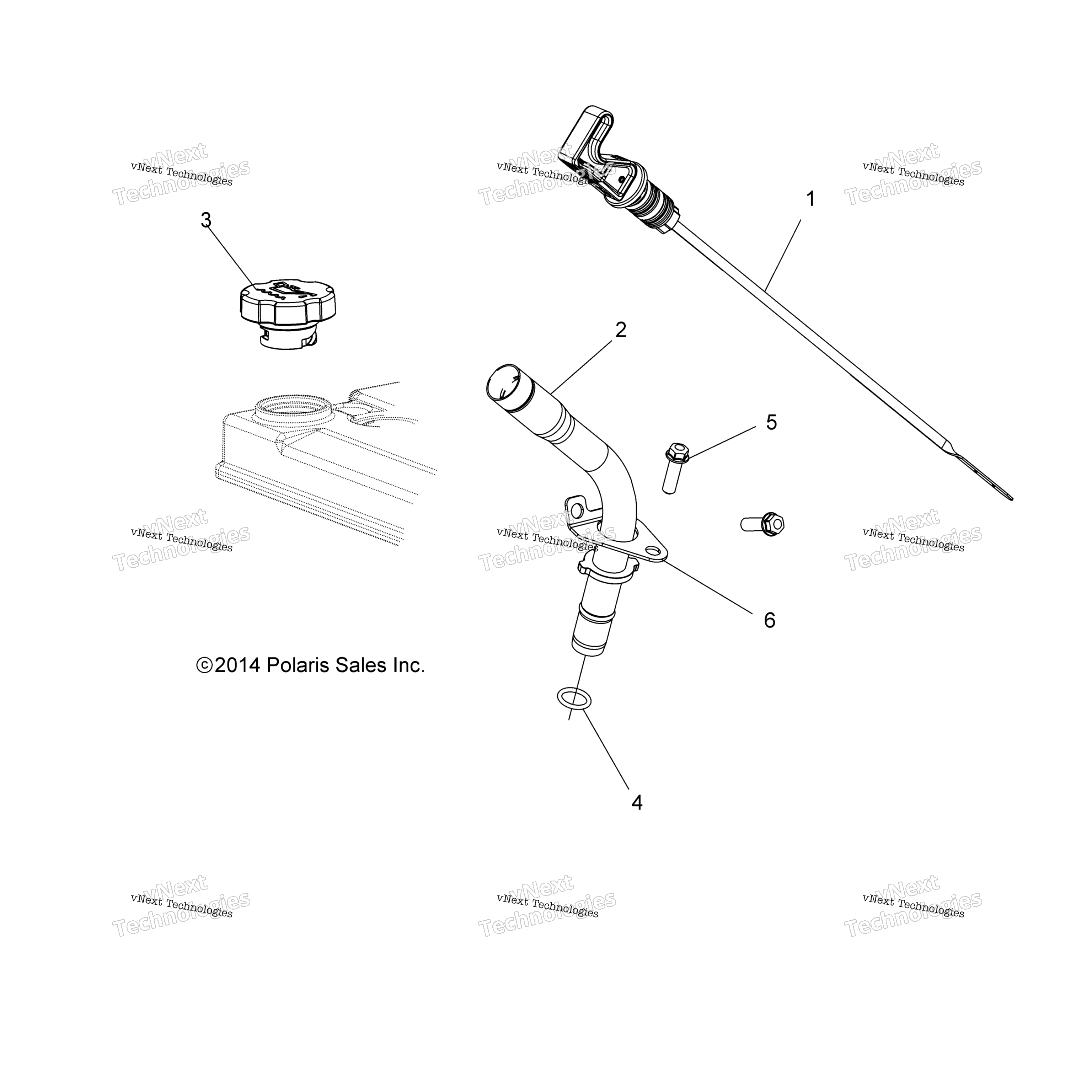 Engine, масляный Dipstick