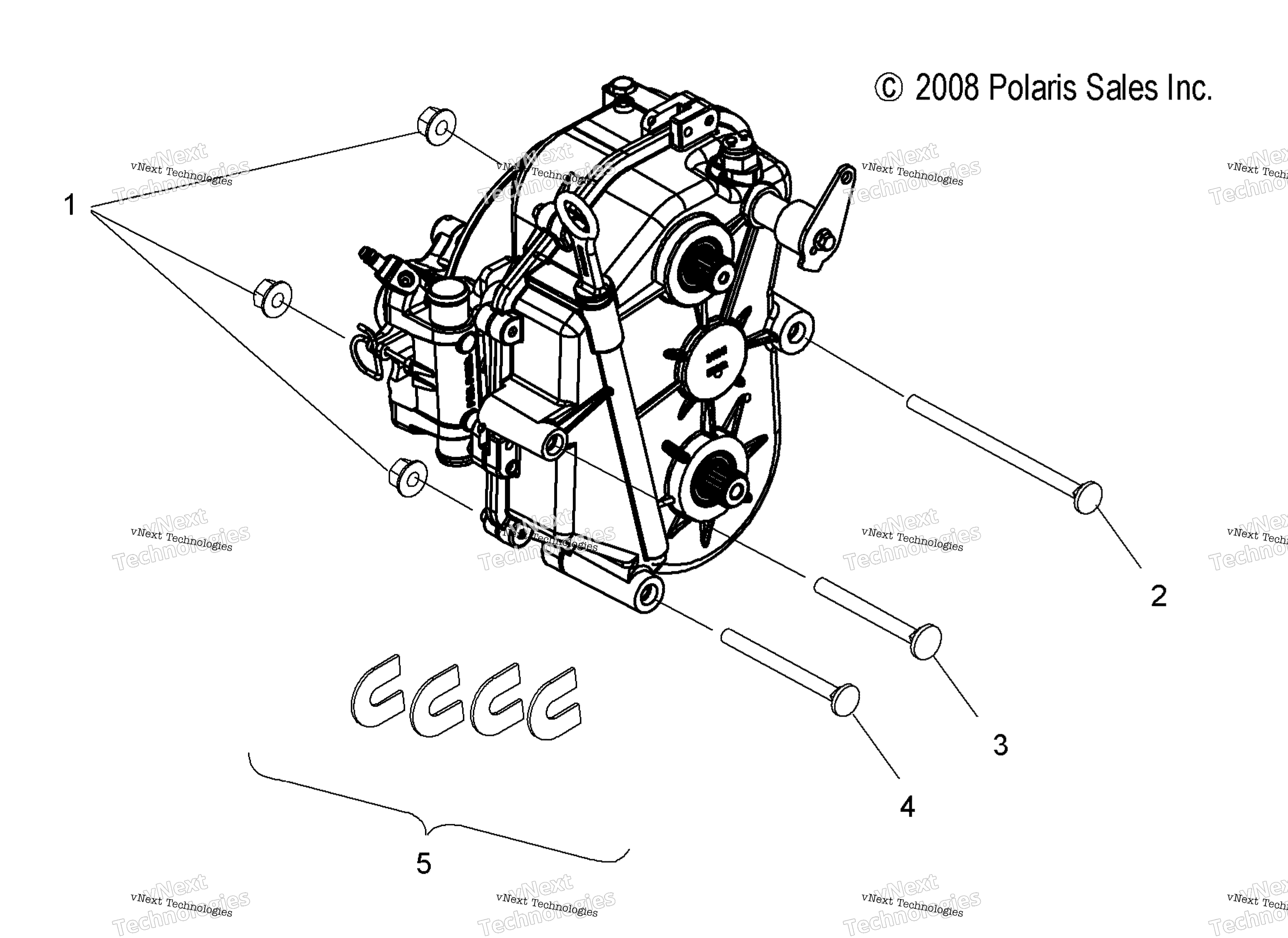 Привод Train, Gearcase Mounting All Options