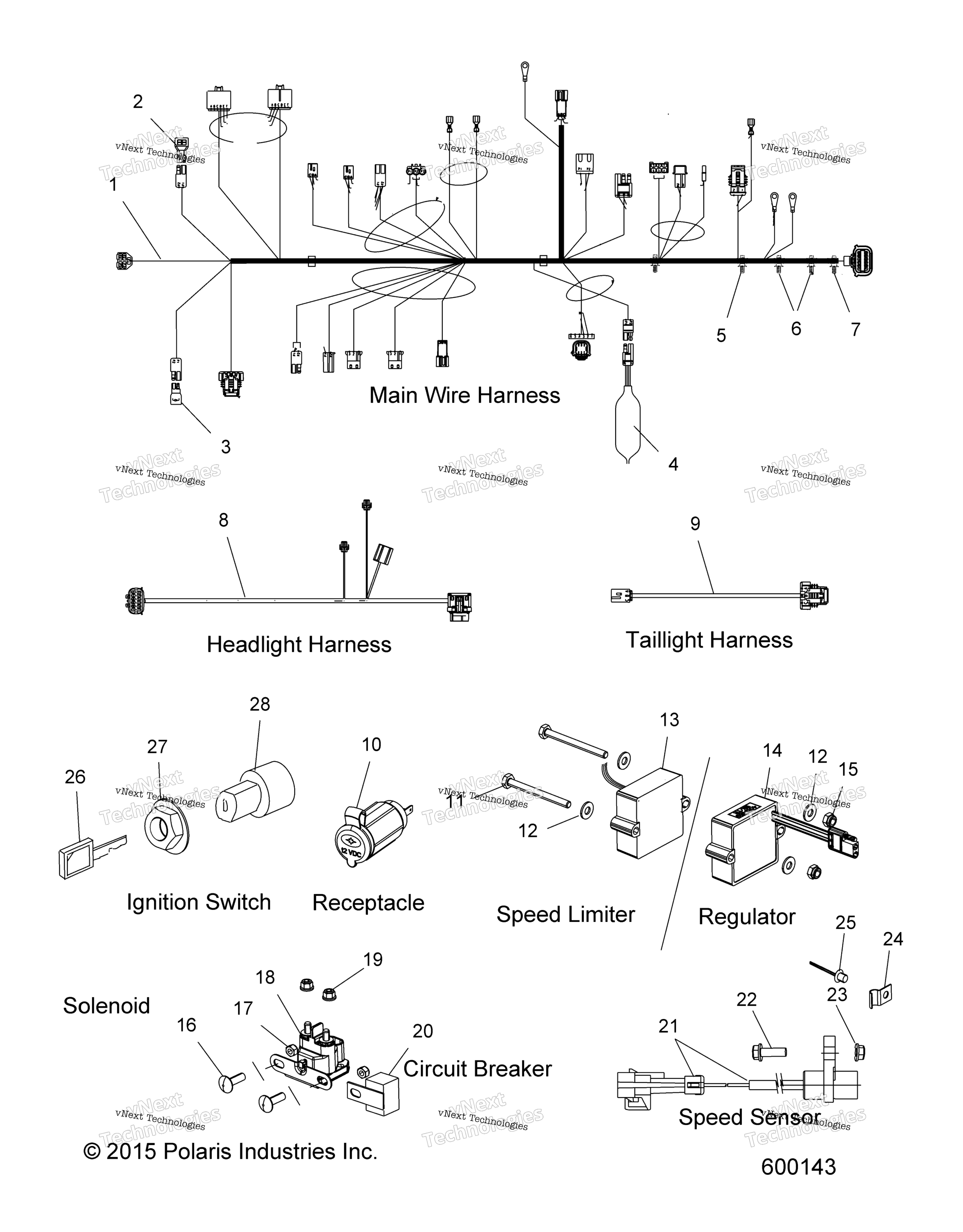 Electrical, провод Harnesses & Components All Options