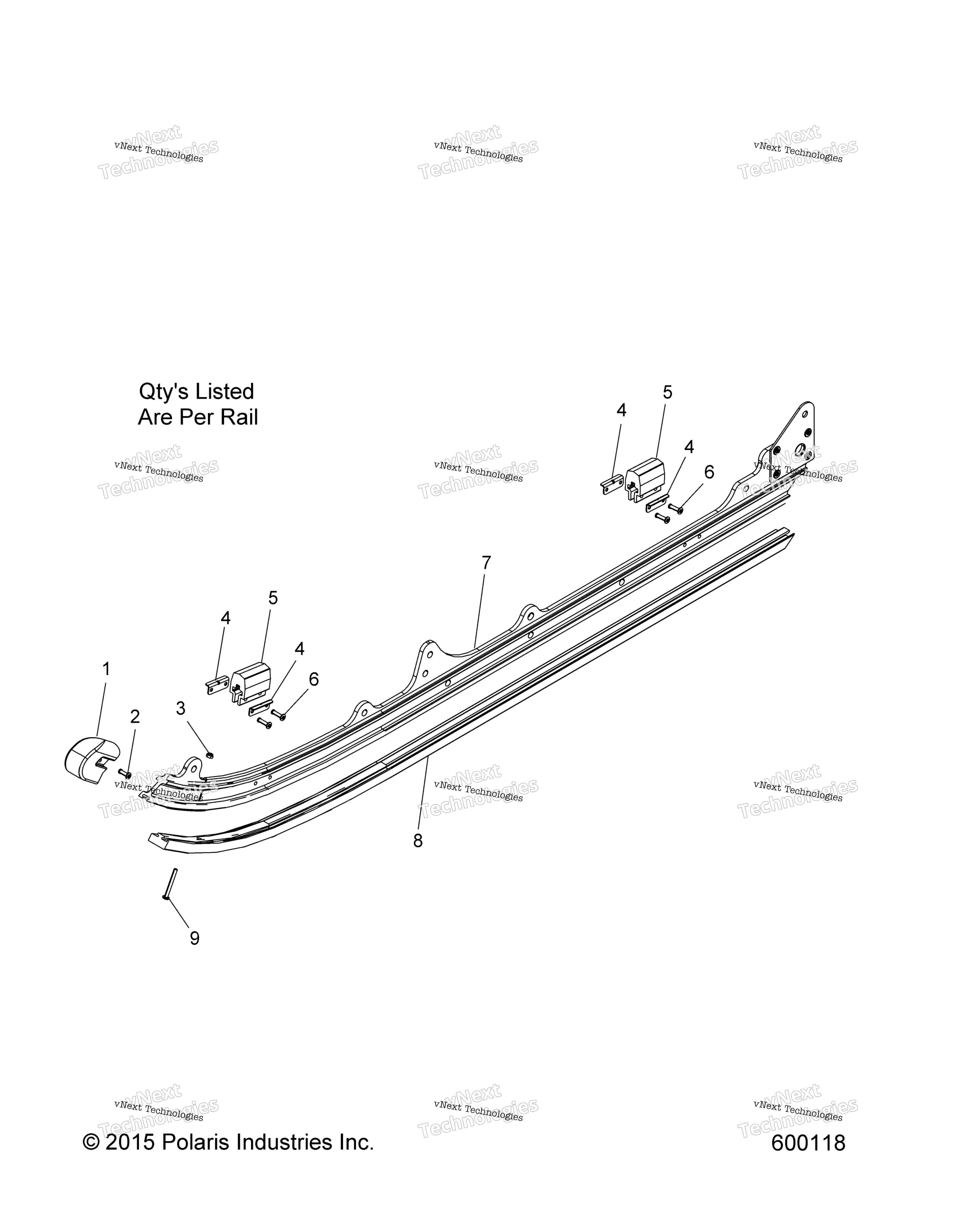 Suspension, Rail Asm. All опции