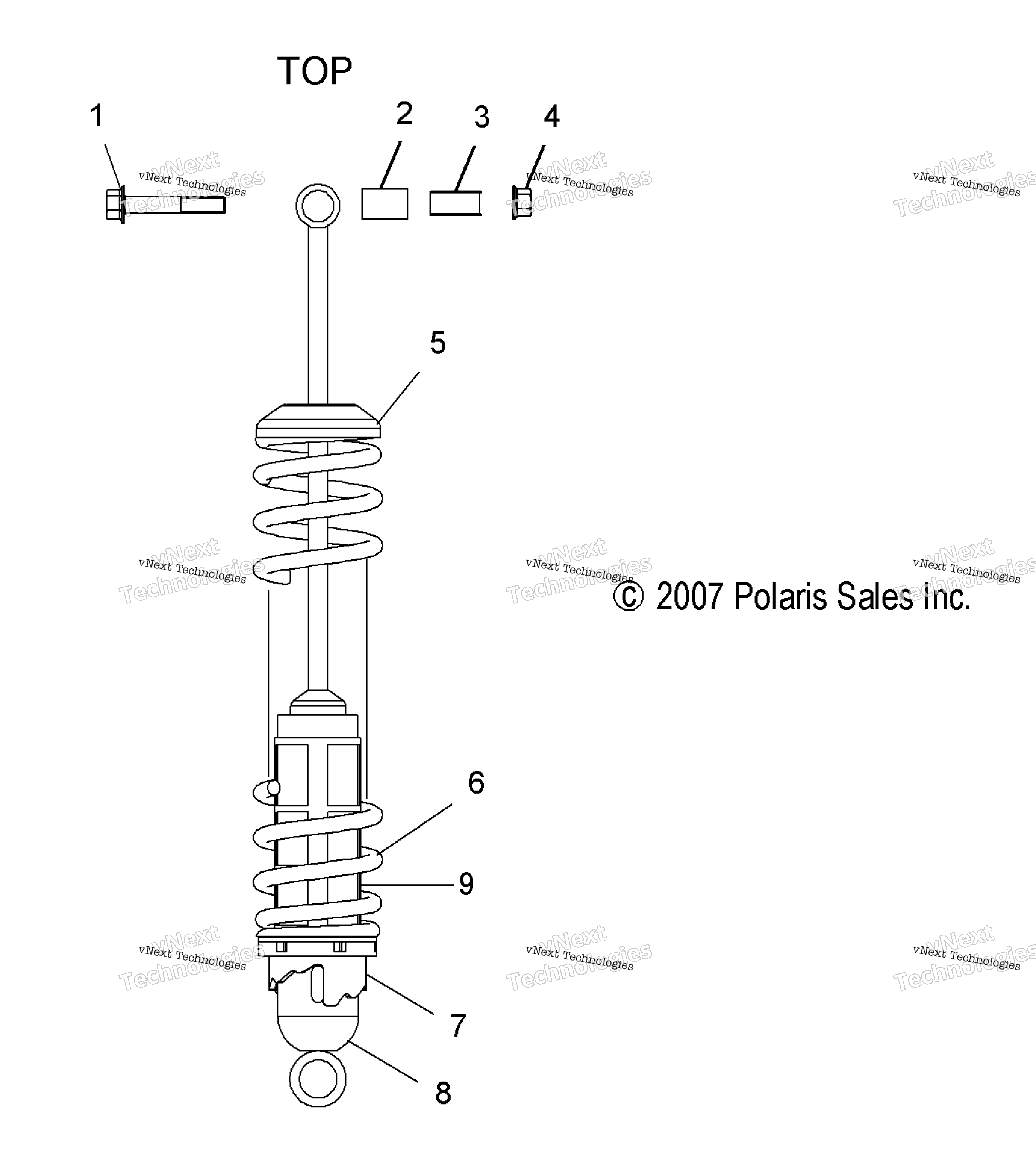 Suspension, Shock, задний Track All Options
