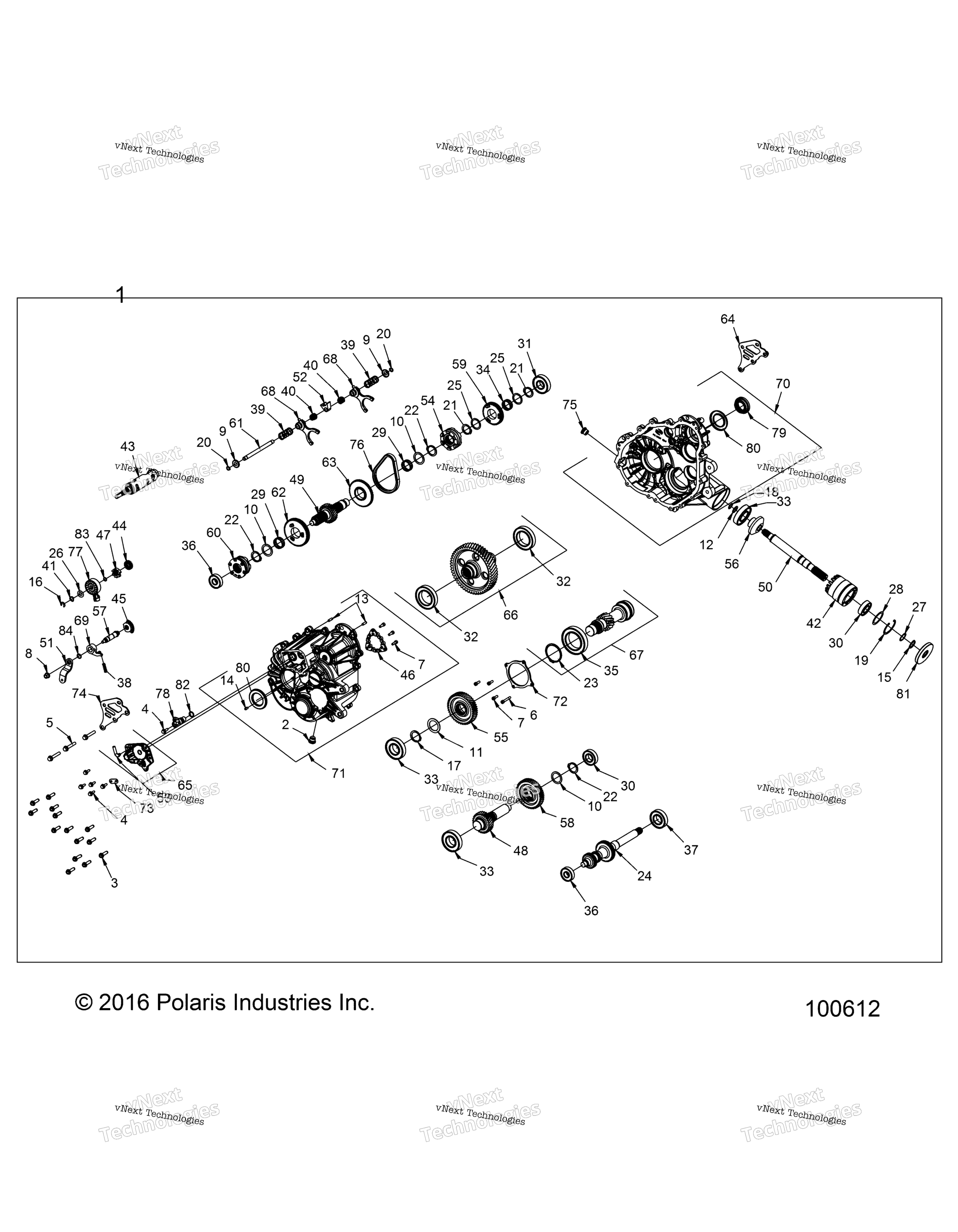 Трансмиссия, главный редуктор A16daa57a5/A7/L2/E57a9/Am (100612)