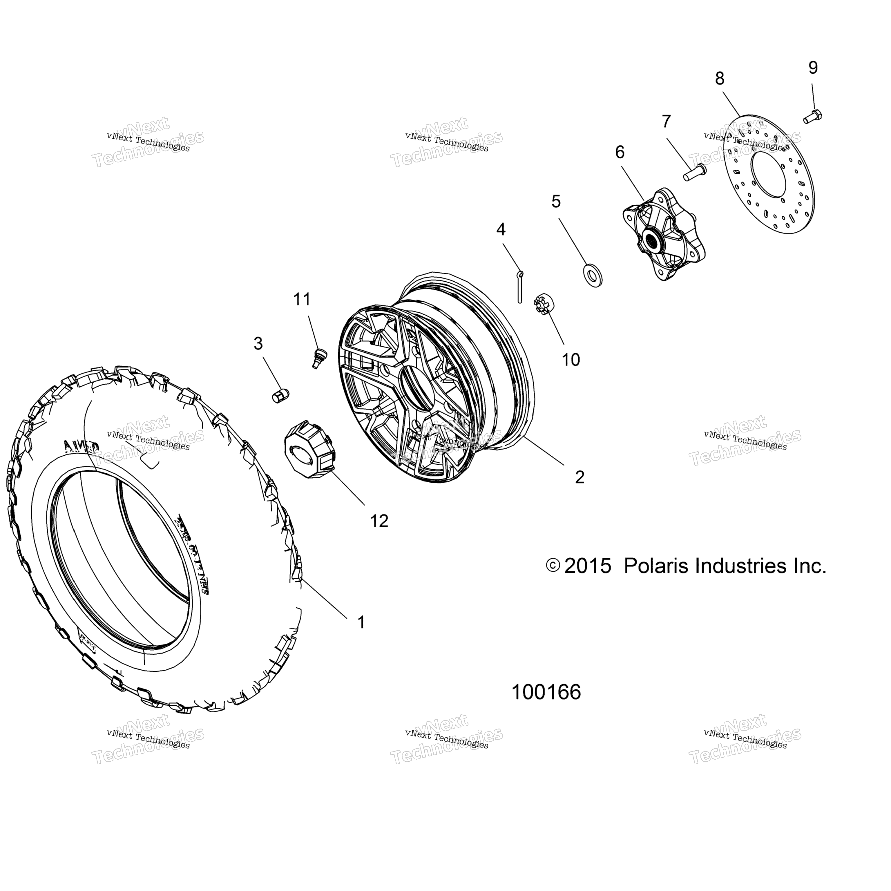 Колёса, передние Tire & Brake Disc A16dae57a9/Am
