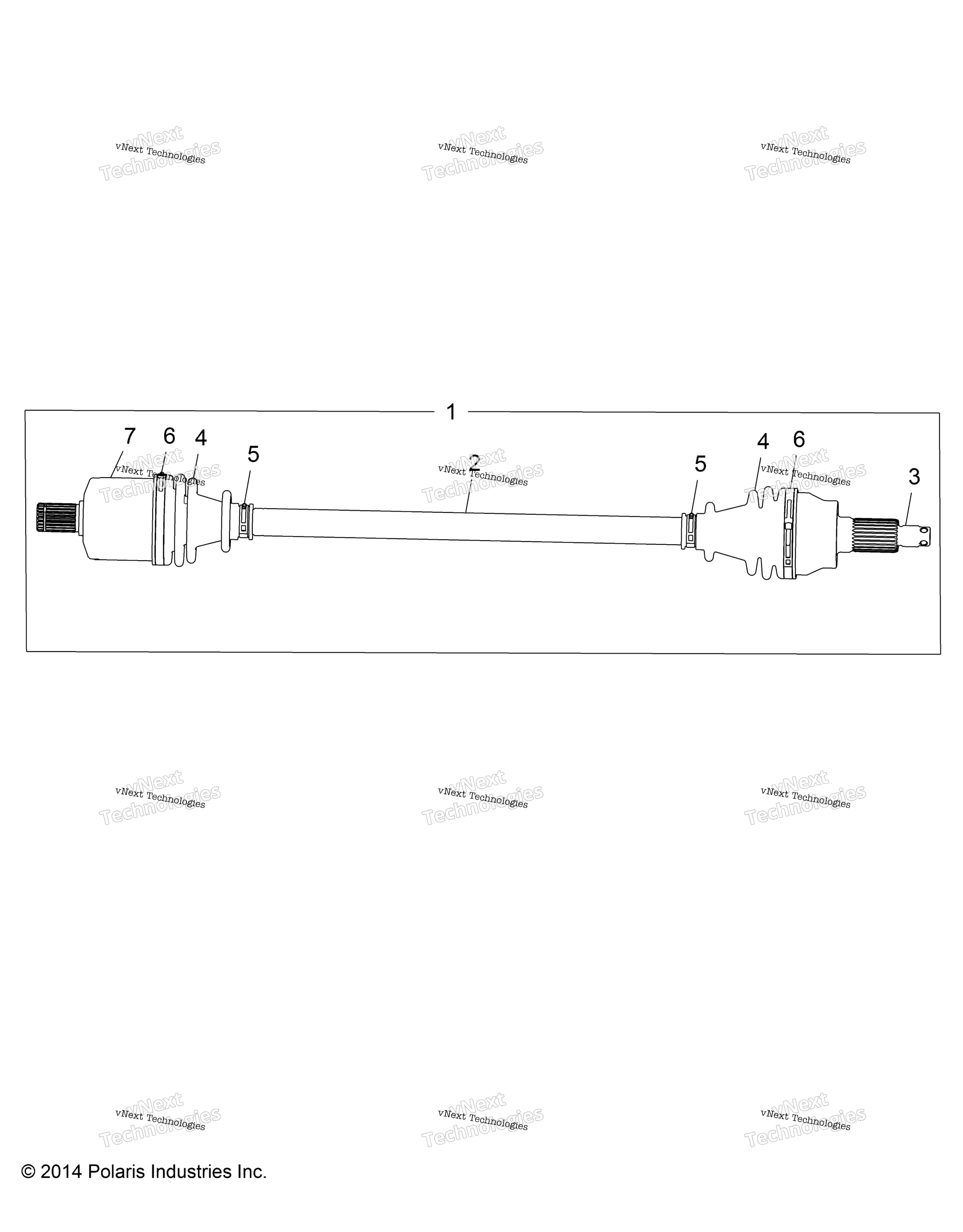 Трансмиссия, передняя полуось Z16vfe99af/Am/M99am (49Rgrshaftdrv1510004)