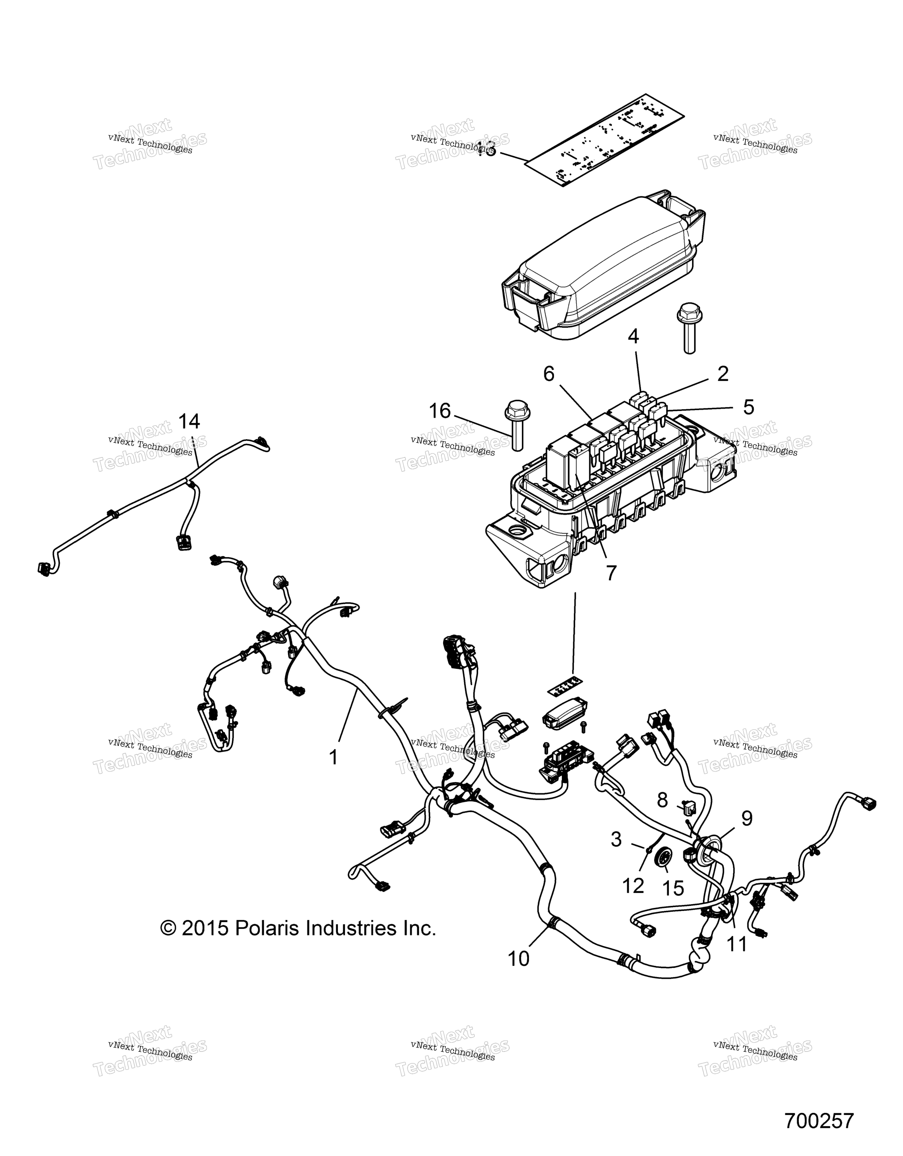 Электрооборудование, жгут проводов Z16vba87a2/Ab/L2