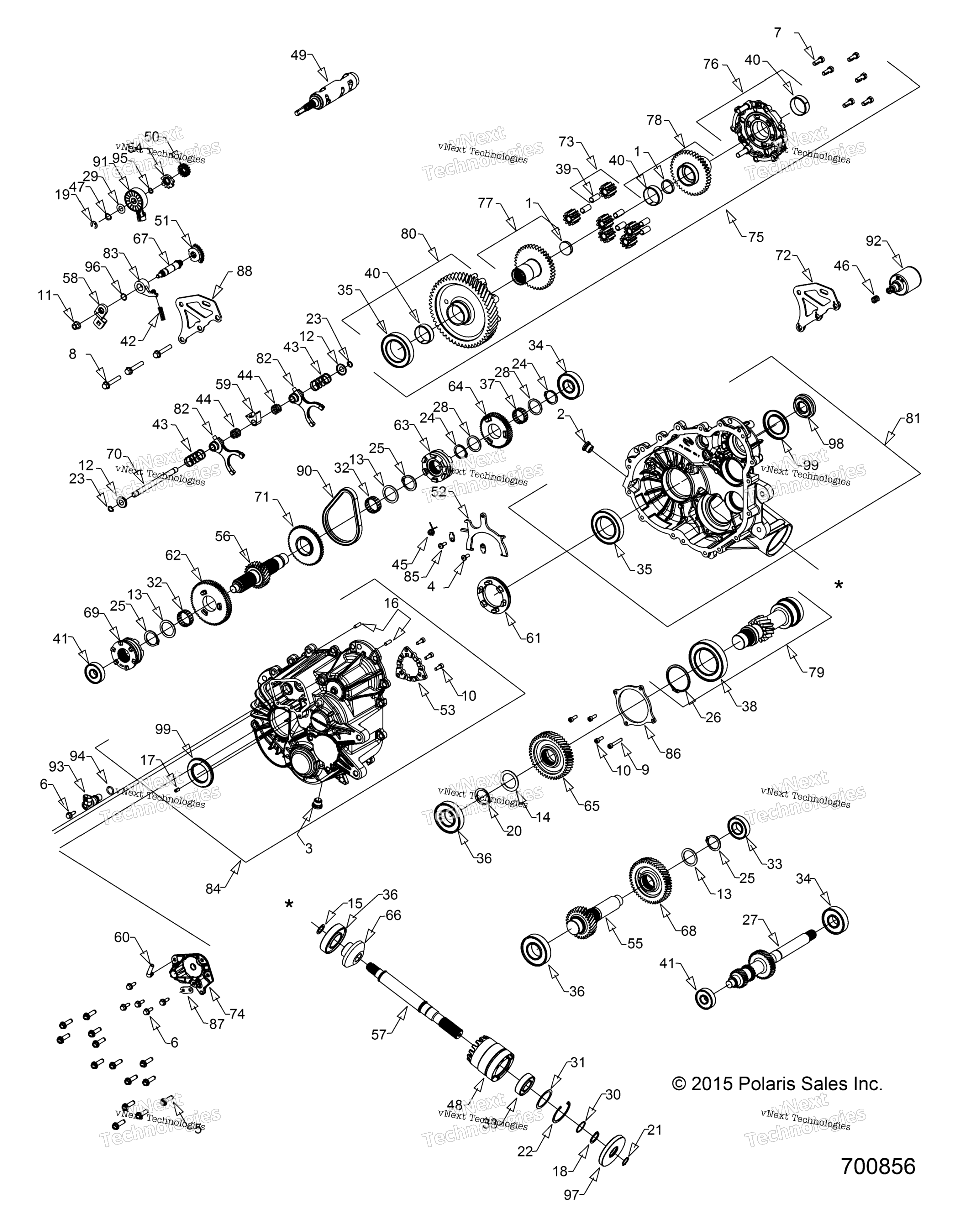 Трансмиссия, главный редуктор Z16vhe57ak/As (700856)