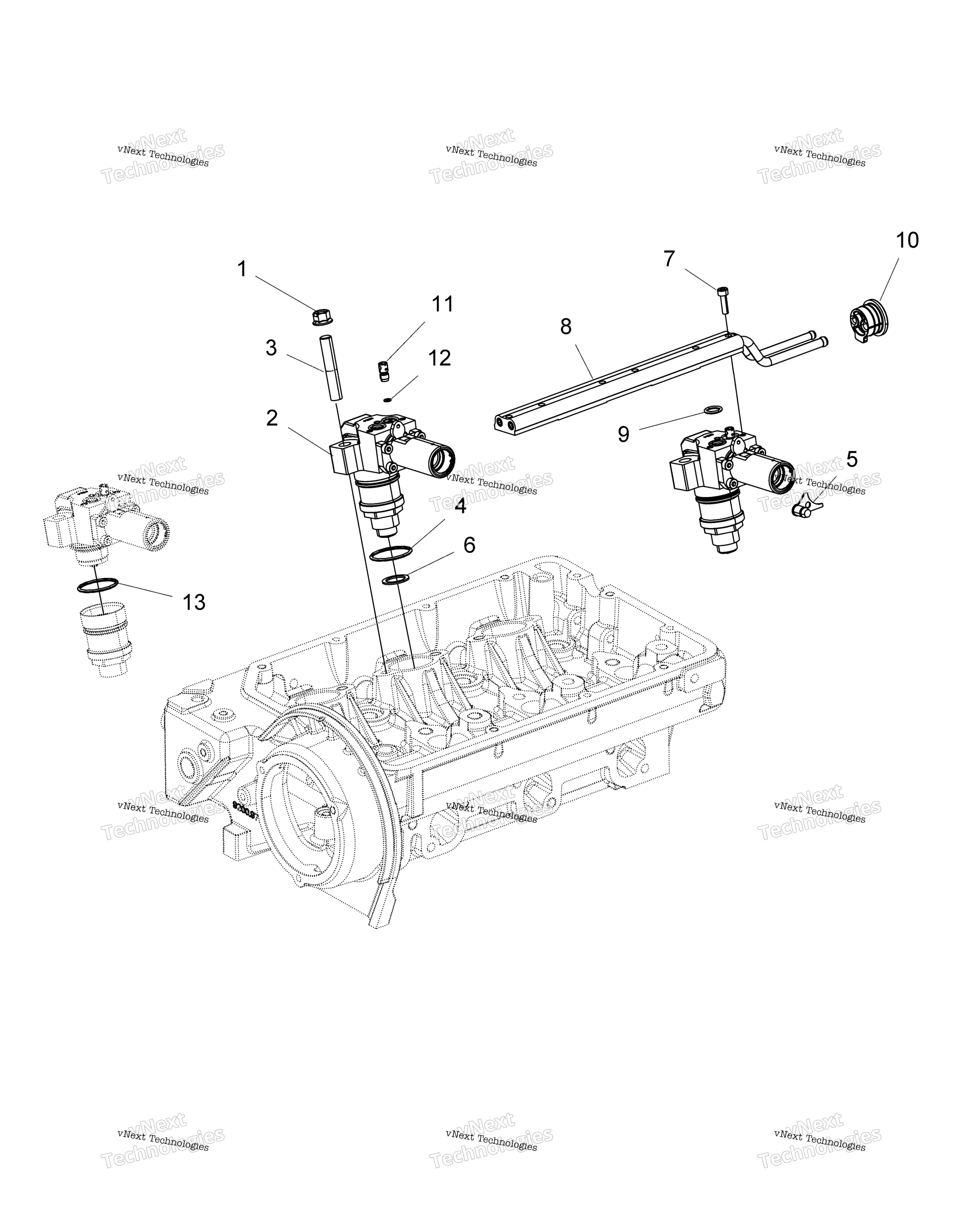 Engine, топливный впрыск Pump, Delivery трубка R16rtad1a1 / E1
