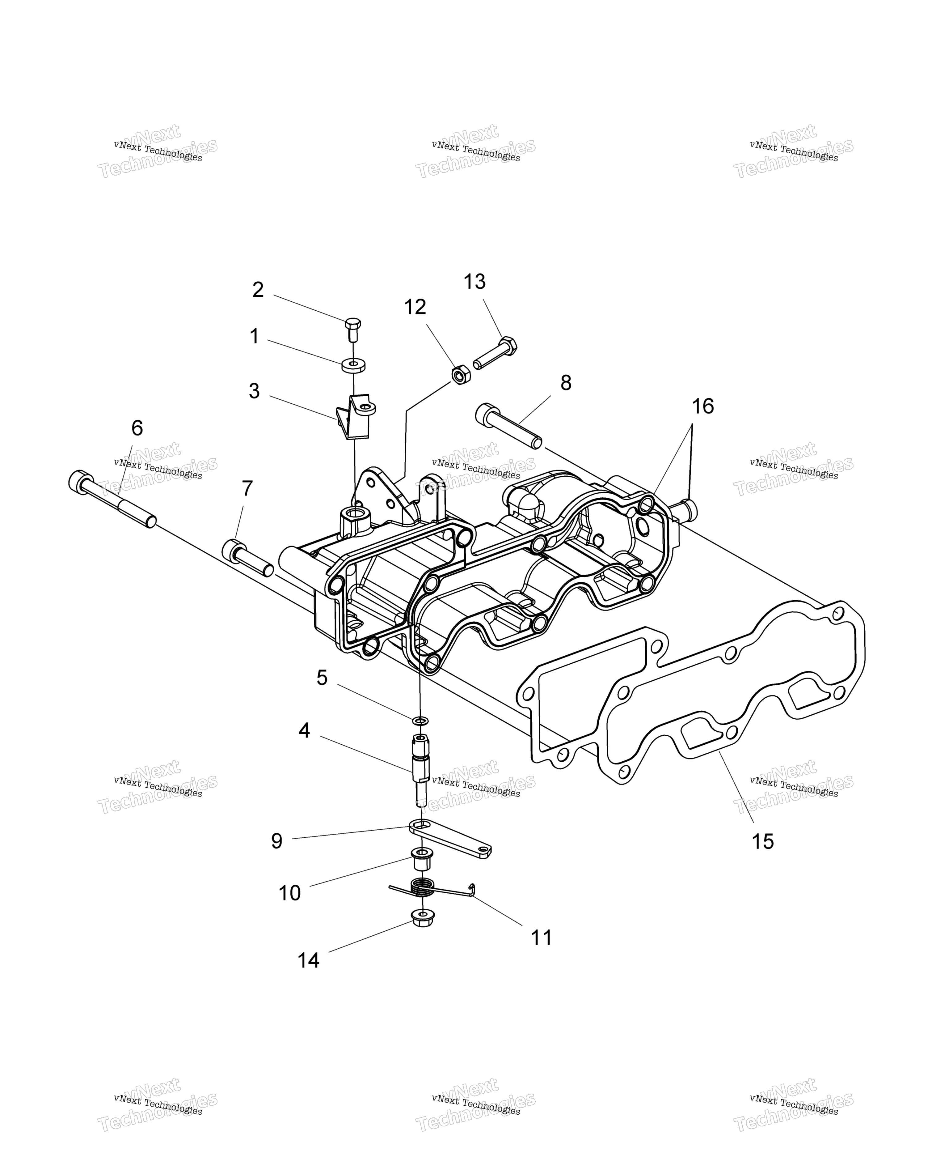 Engine, впускной коллектор & Throttle управление R16rtad1a1 / E1