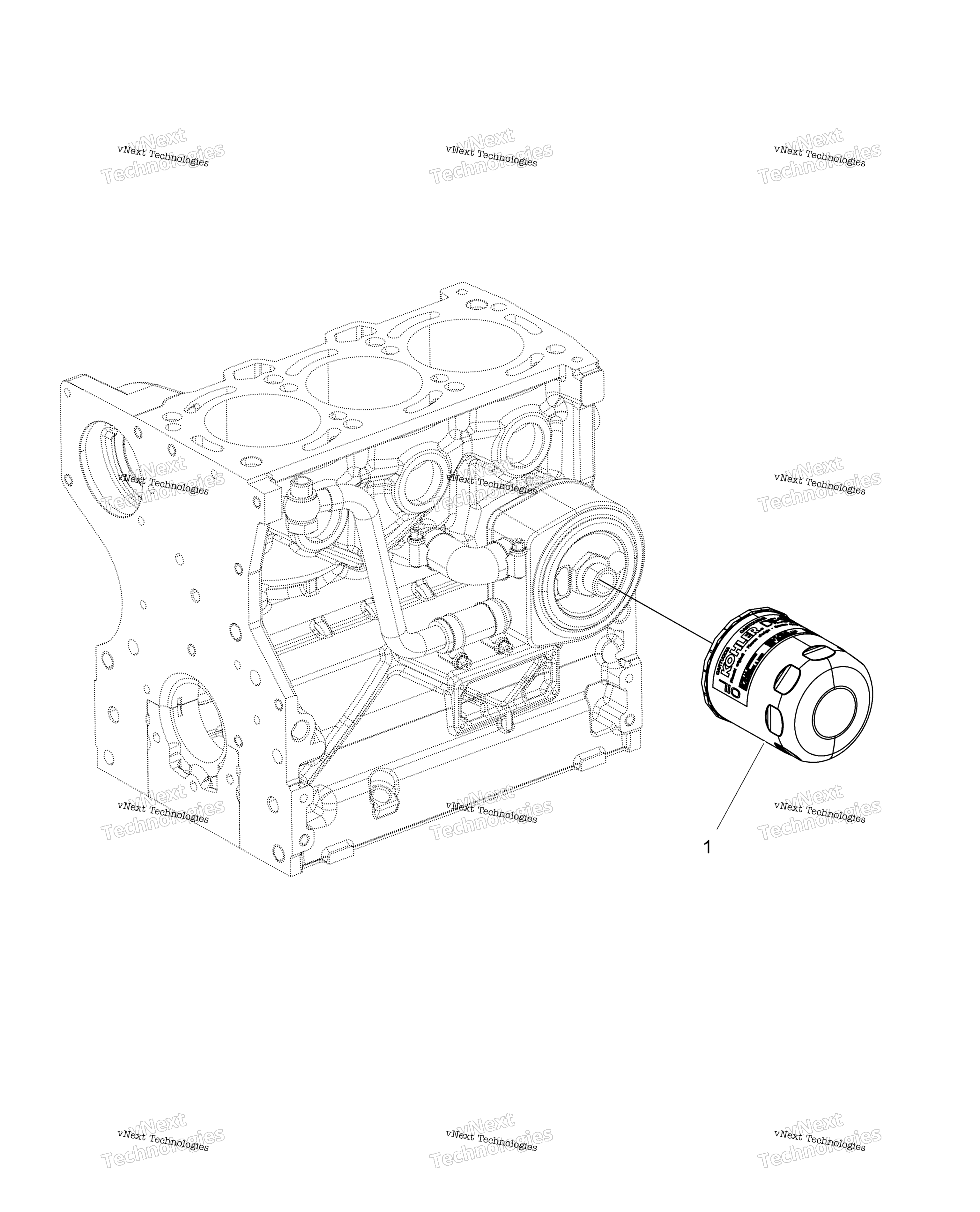 Engine, масляный фильтр R16rtad1a1 / E1