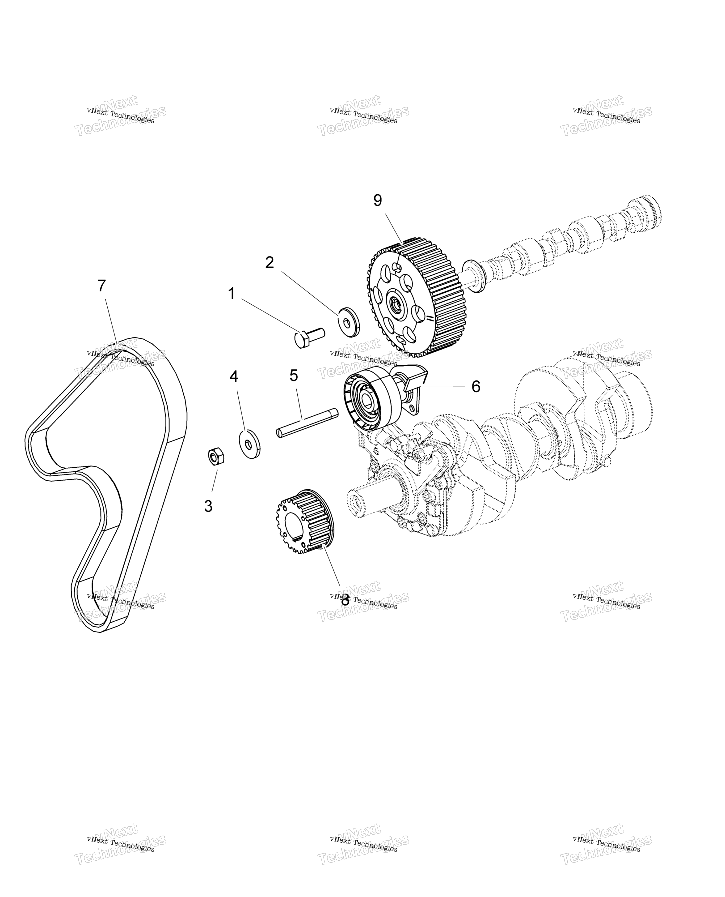 Engine, Timing Pulley, Timing Belt, Jockey Pulley R16rtad1a1 / E1