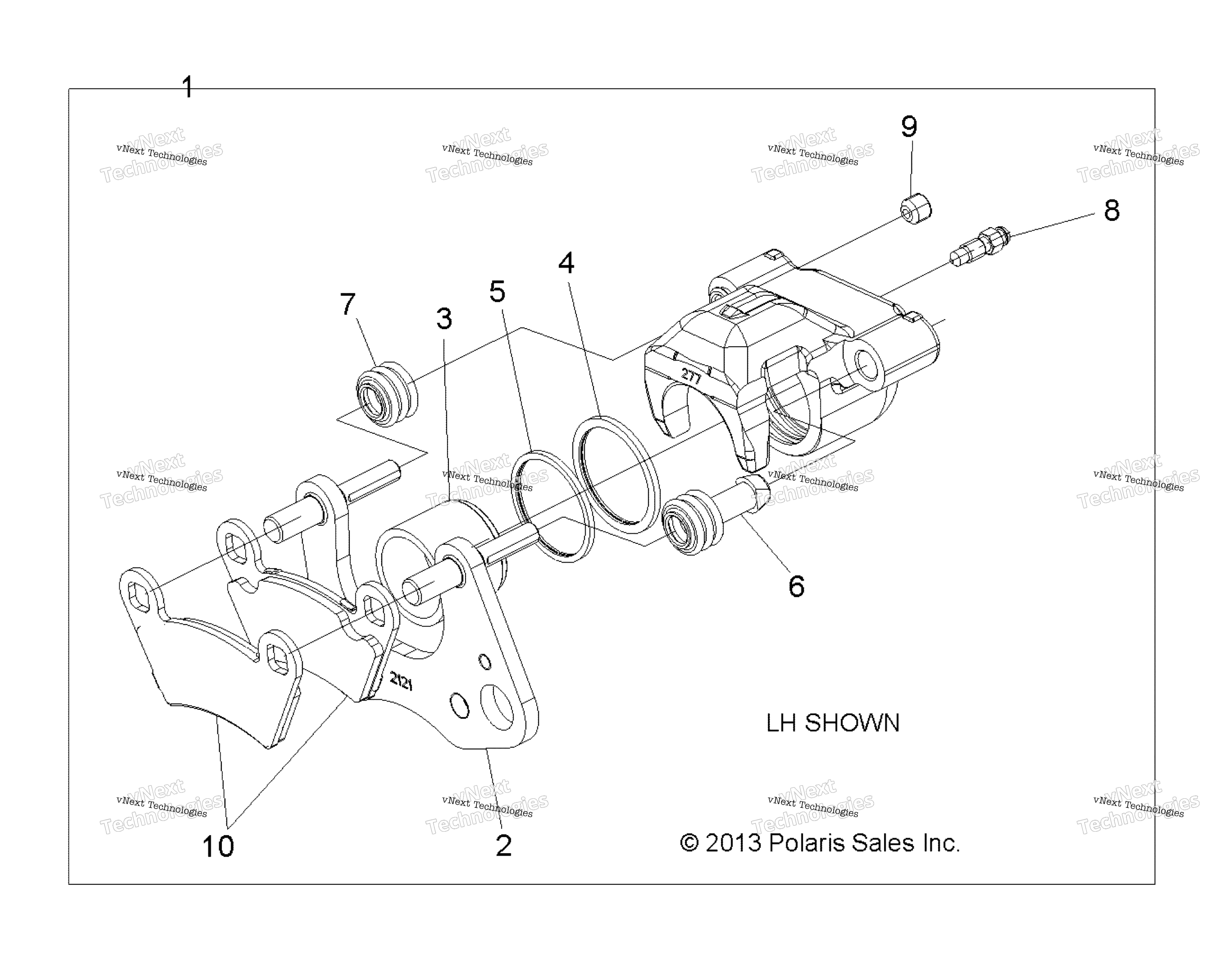 Brakes, Caliper, передний R16rma57a1 / A4 / A9 / L1 / E57as / Ea9 / Har