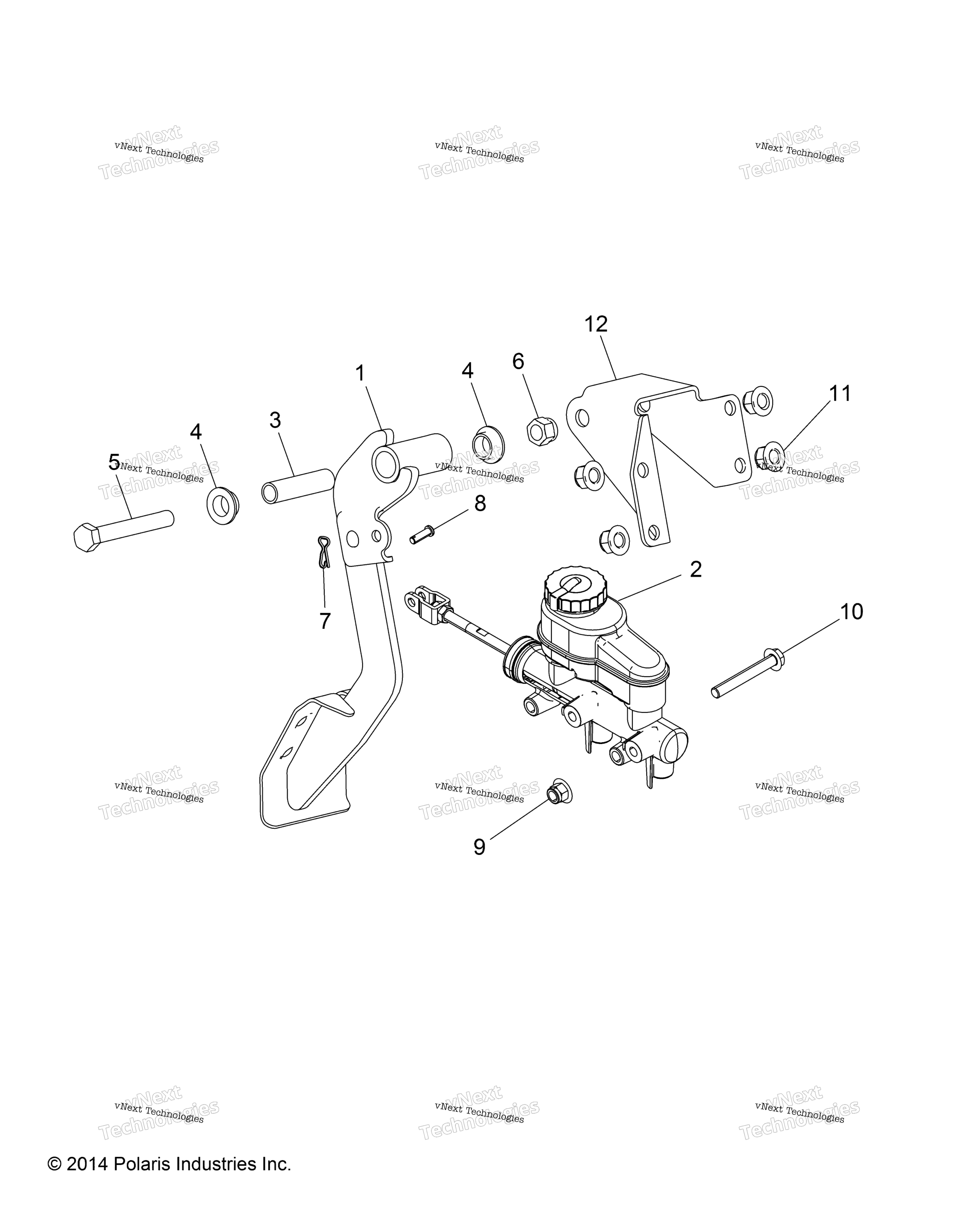 Тормоза, педаль And Master Cylinder R16rma57a1/A4/A9/L1/E57as/Ea9/Har