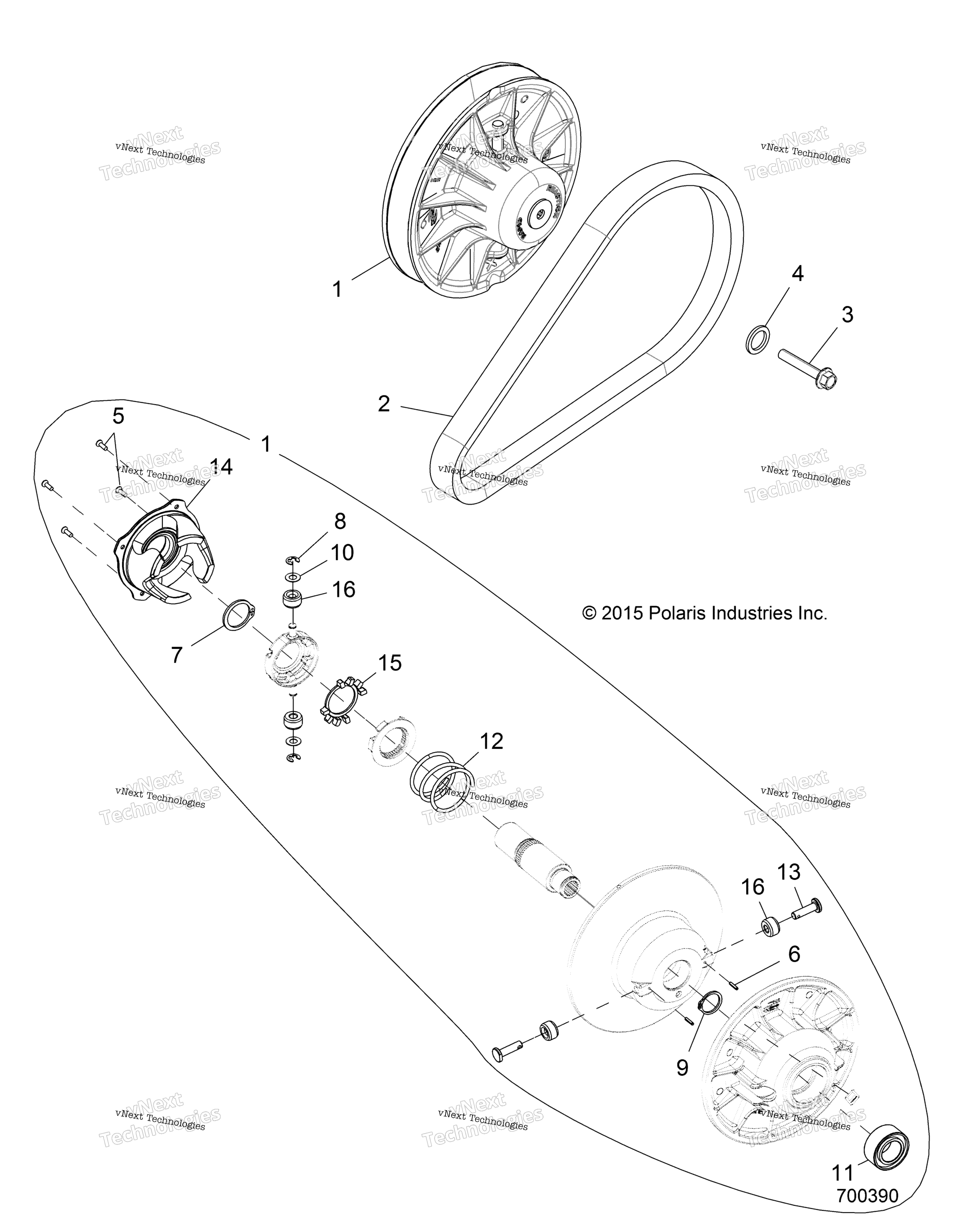 Привод Train, Clutch, Secondary, Ebs R16rtu87fk