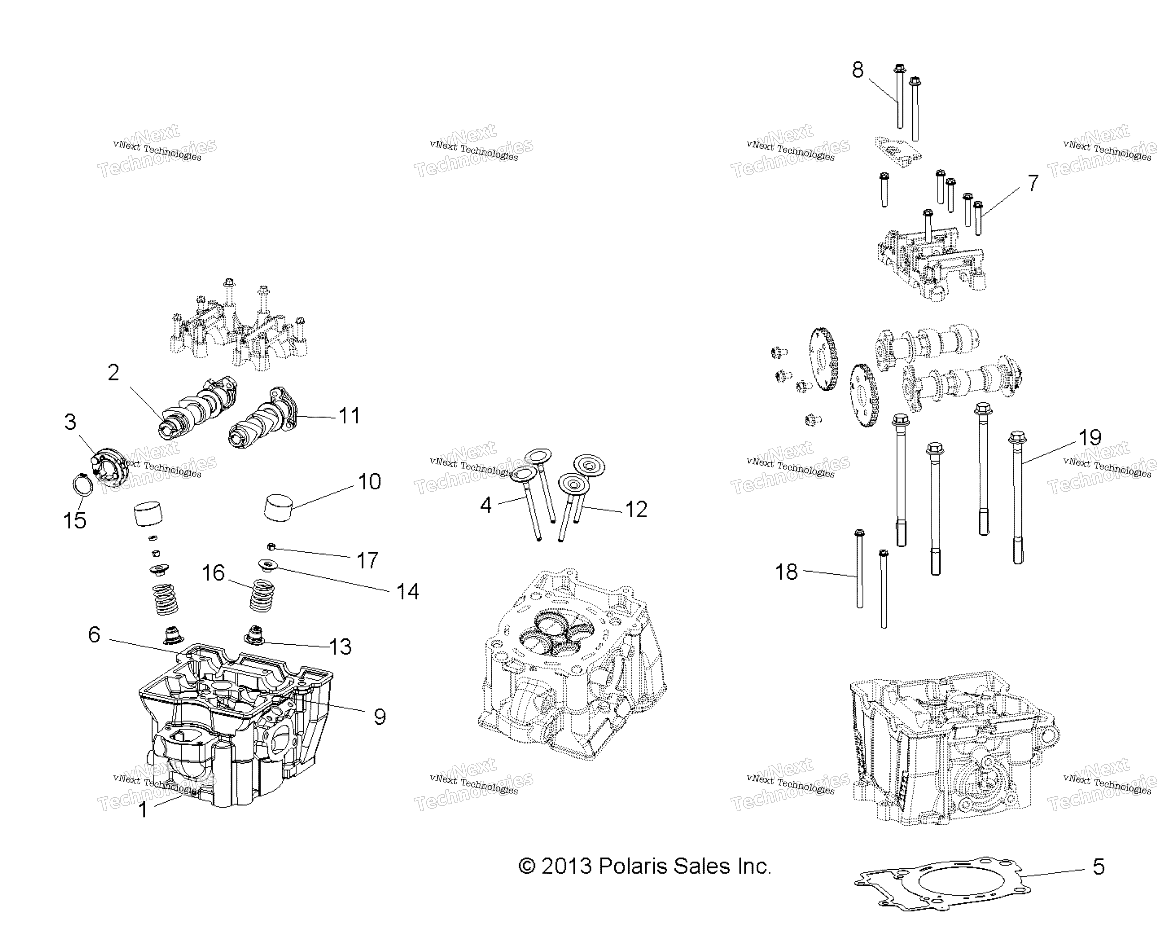 Двигатель, цилиндр Head, Cams & Valves R16rma57a1/A4/A9/L1/E57as/Ea9/Har