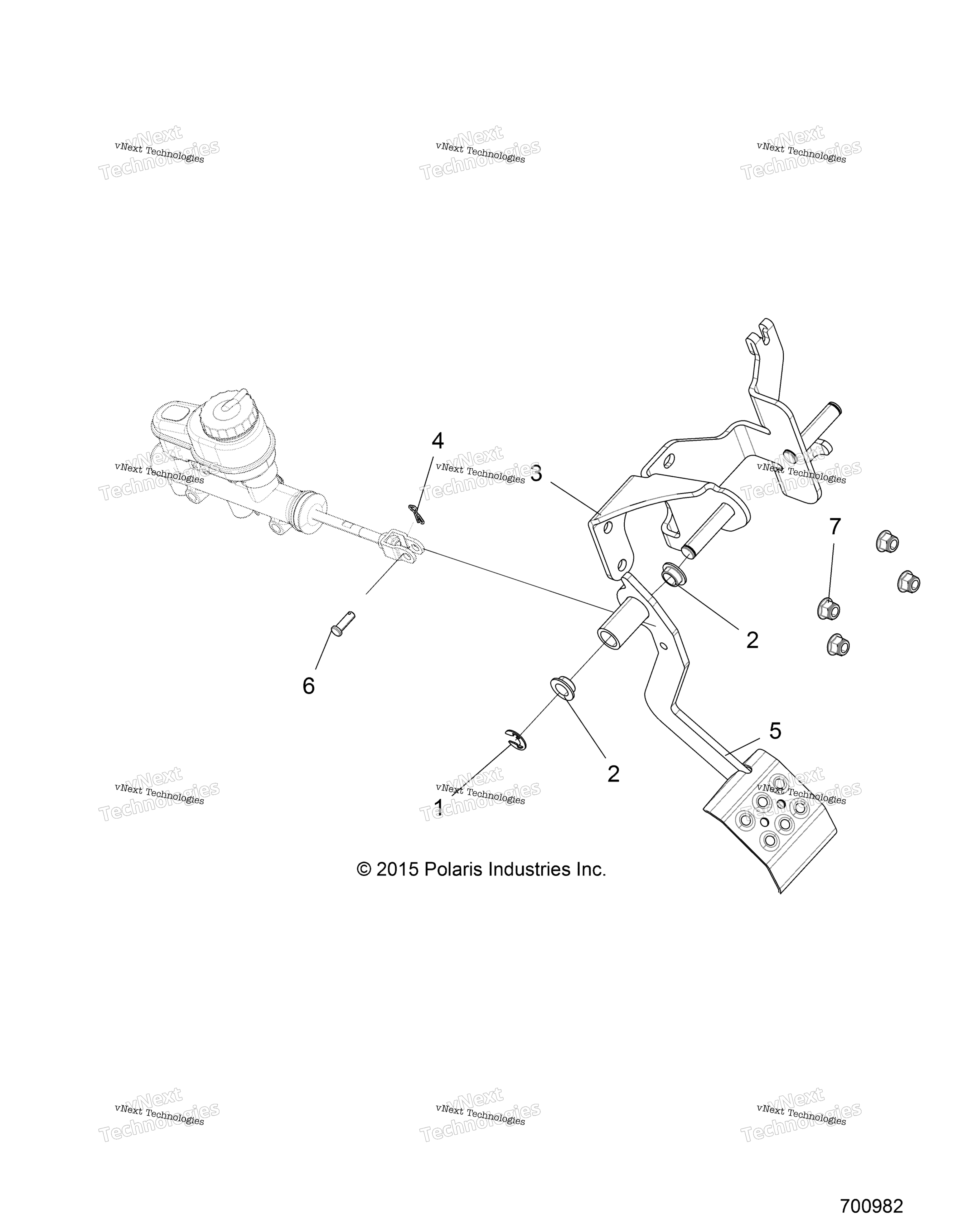 Тормоза, педаль & Master Cylinder Mounting