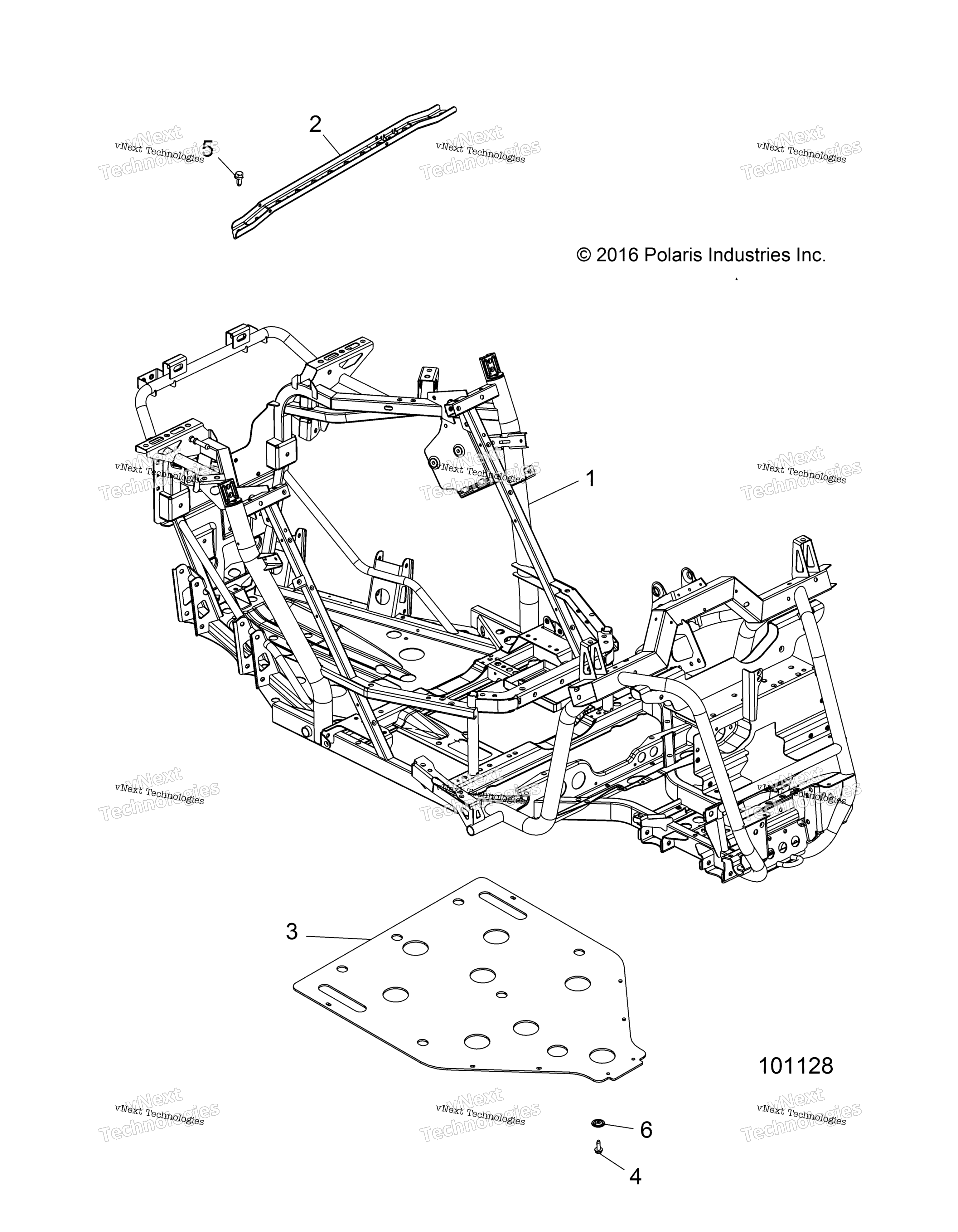 Шасси, основная рама And Skid Plate